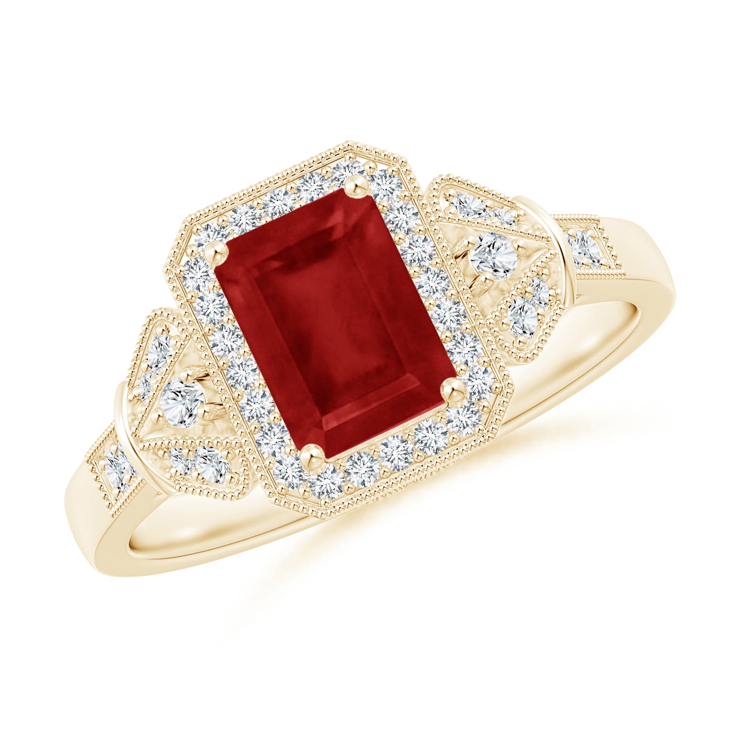 AA - Ruby / 1.26 CT / 14 KT Yellow Gold