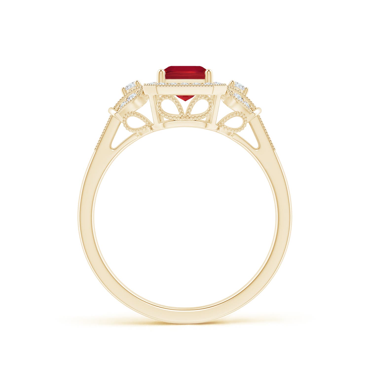 AA - Ruby / 1.26 CT / 14 KT Yellow Gold