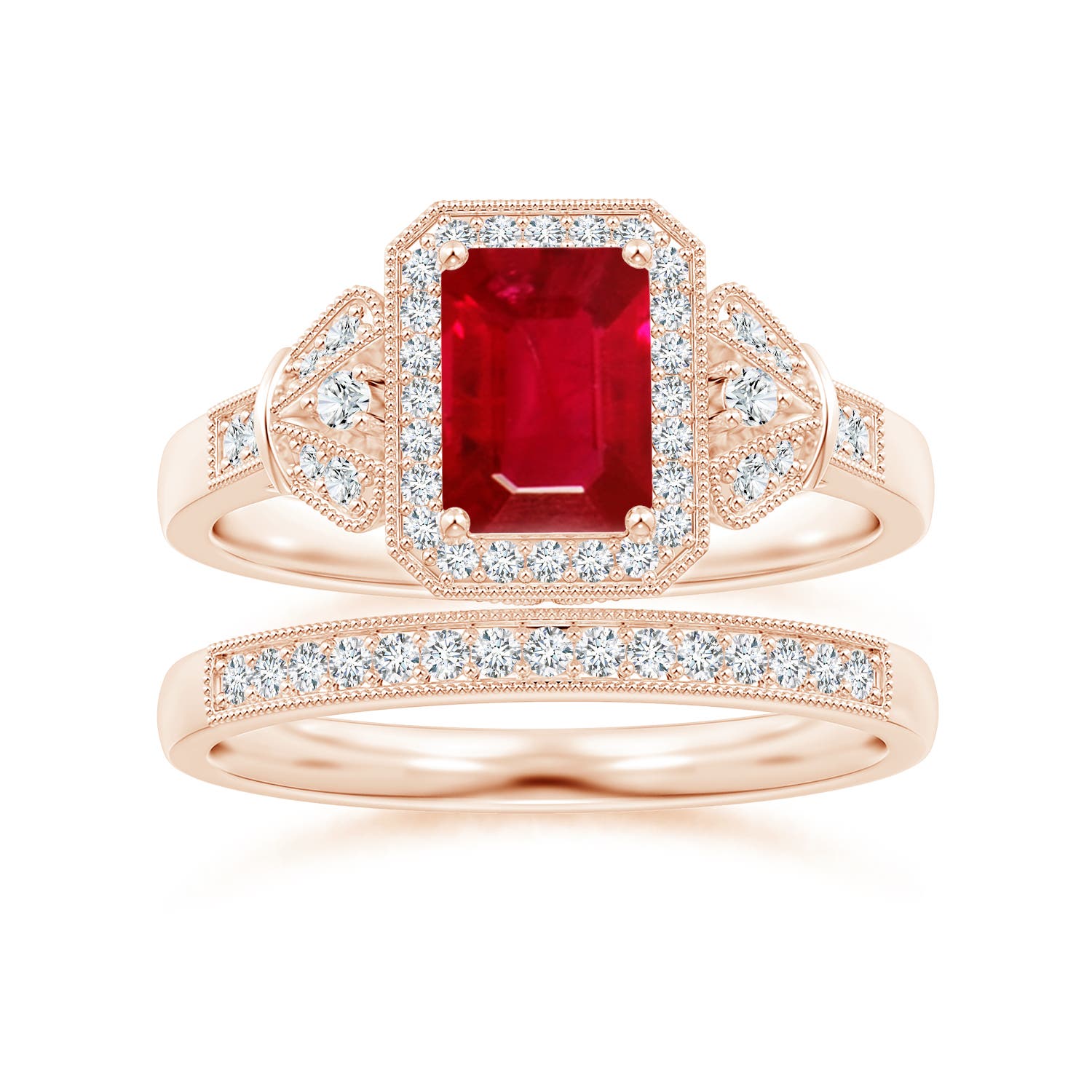 AAA - Ruby / 1.26 CT / 14 KT Rose Gold