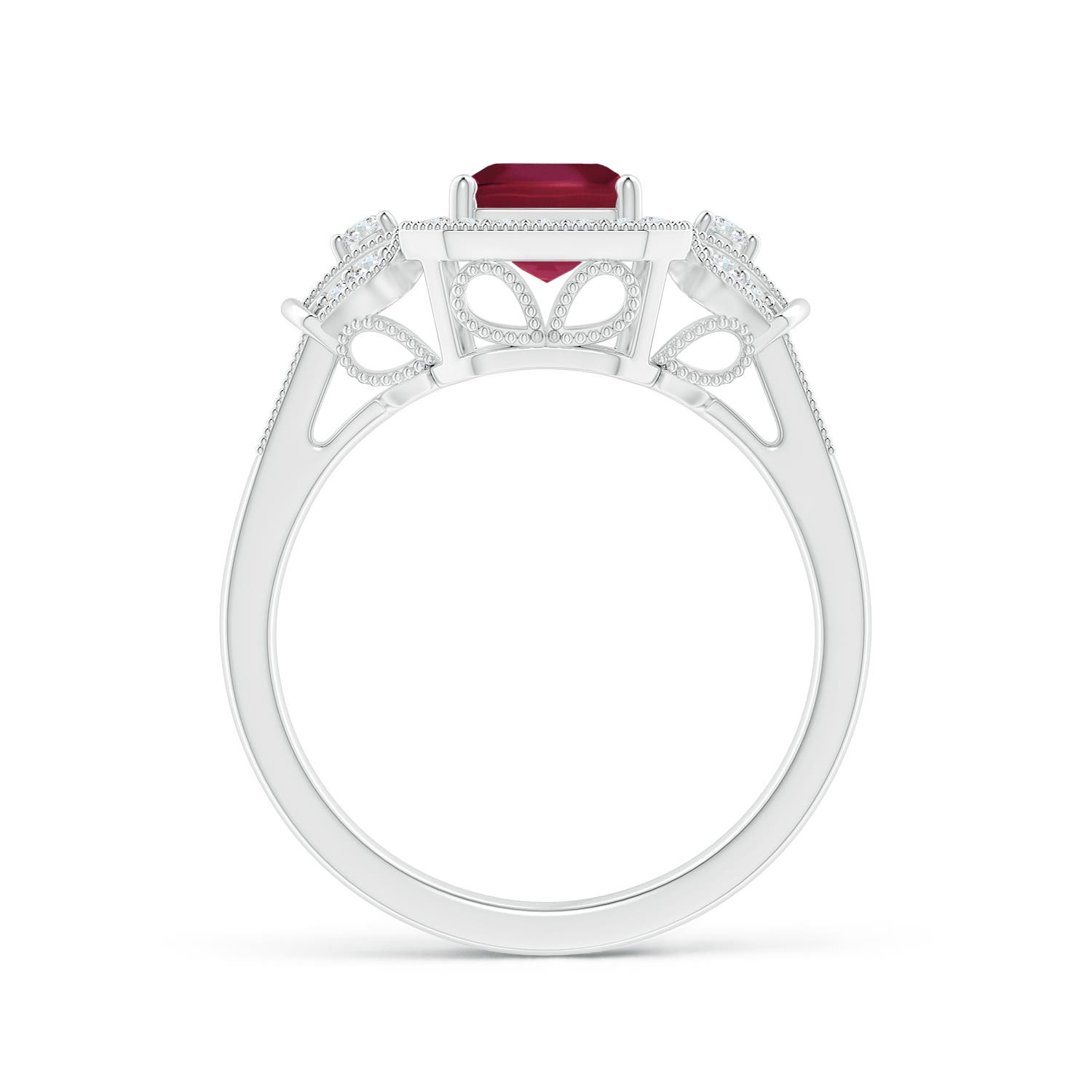 A - Ruby / 1.93 CT / 14 KT White Gold