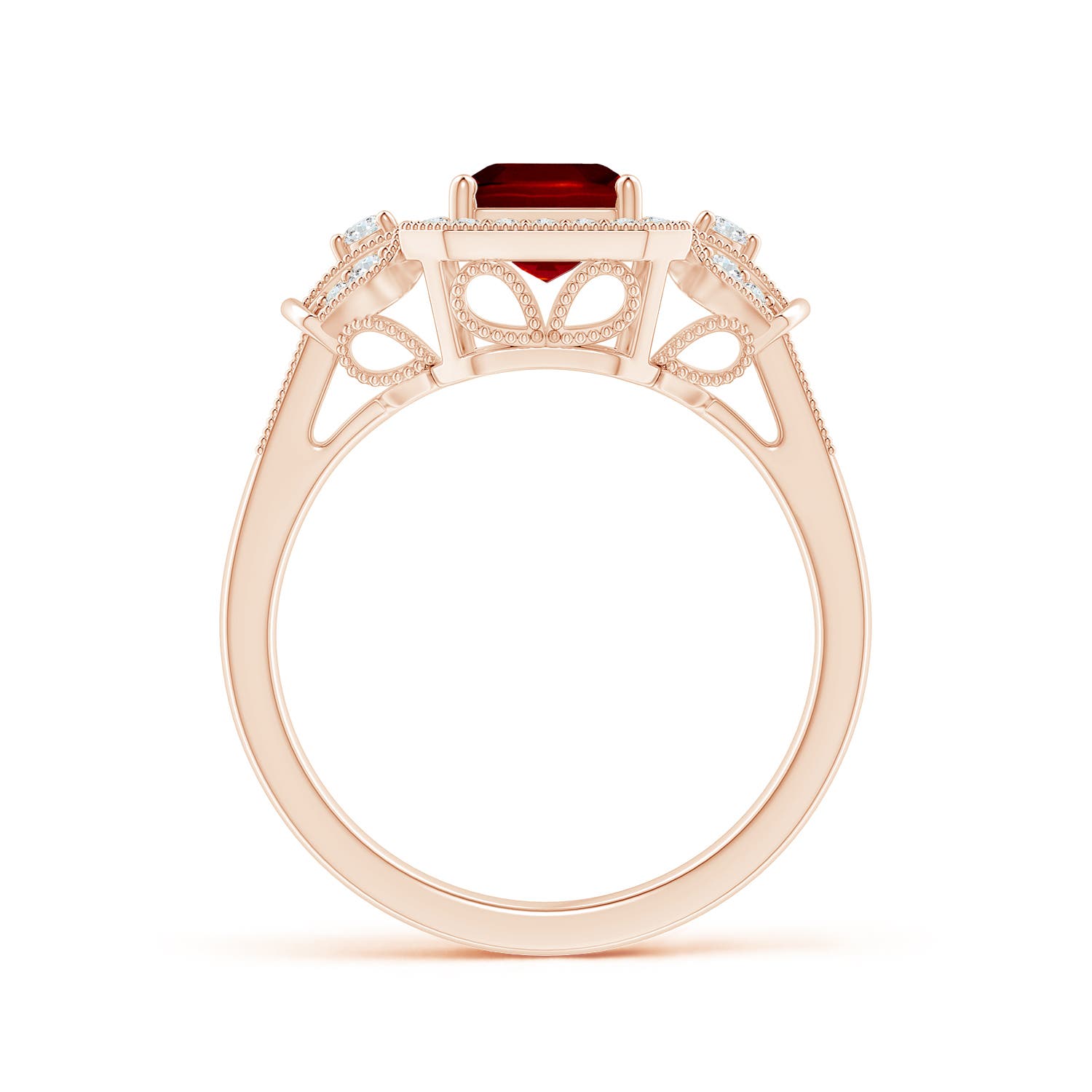 AAAA - Ruby / 1.93 CT / 14 KT Rose Gold