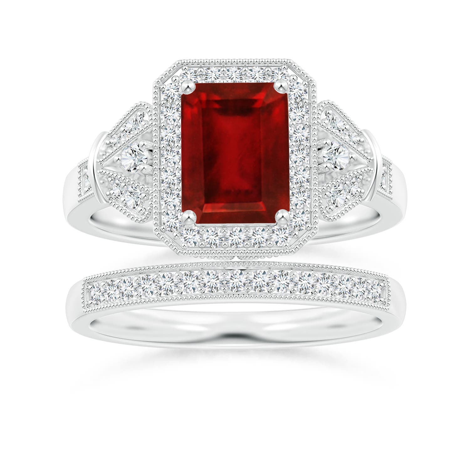 AAAA - Ruby / 1.93 CT / 14 KT White Gold