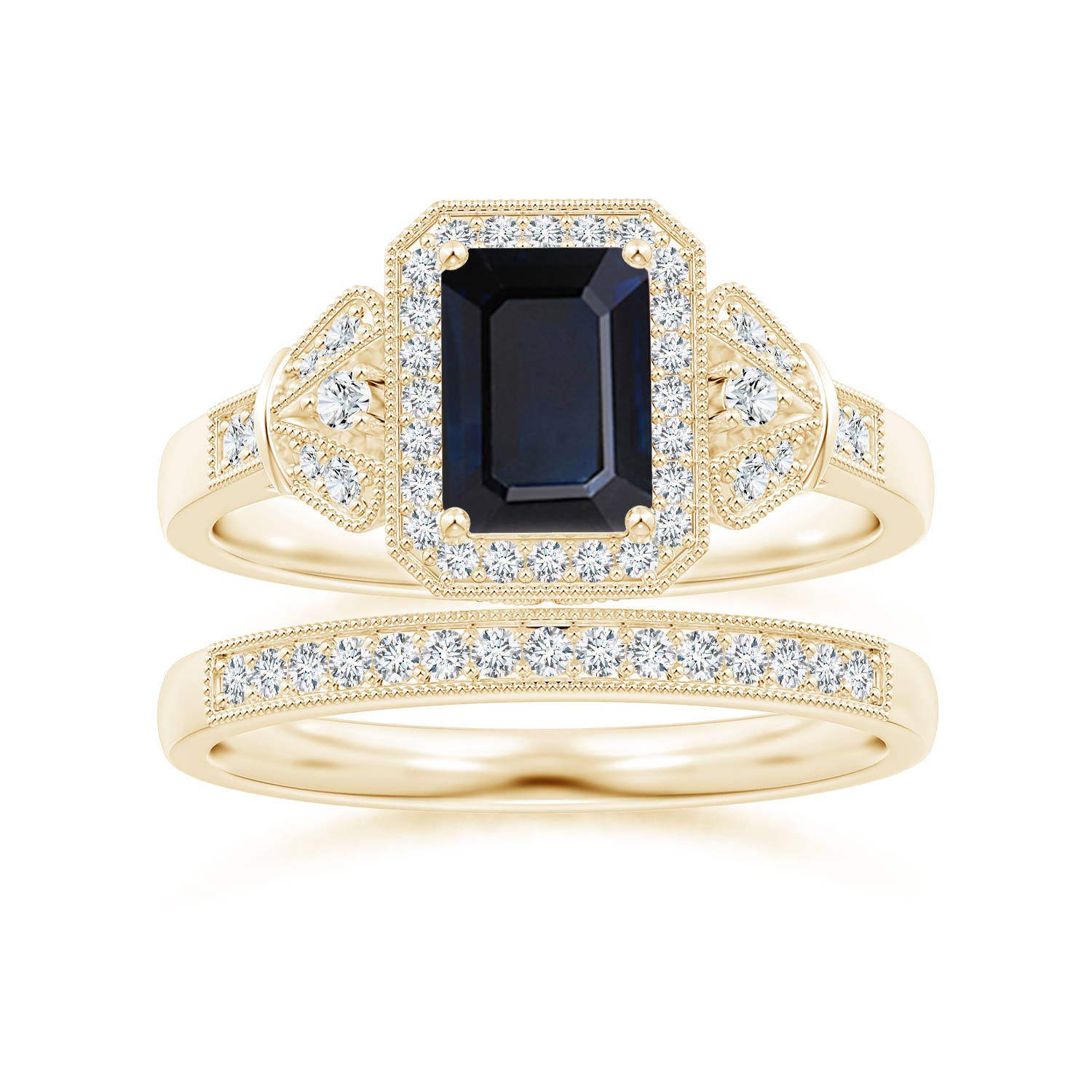 A - Blue Sapphire / 1.31 CT / 14 KT Yellow Gold