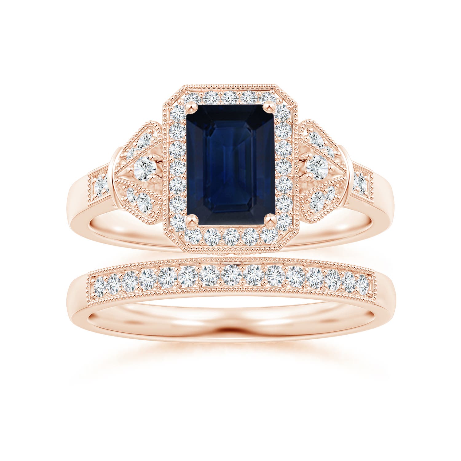 AA - Blue Sapphire / 1.31 CT / 14 KT Rose Gold