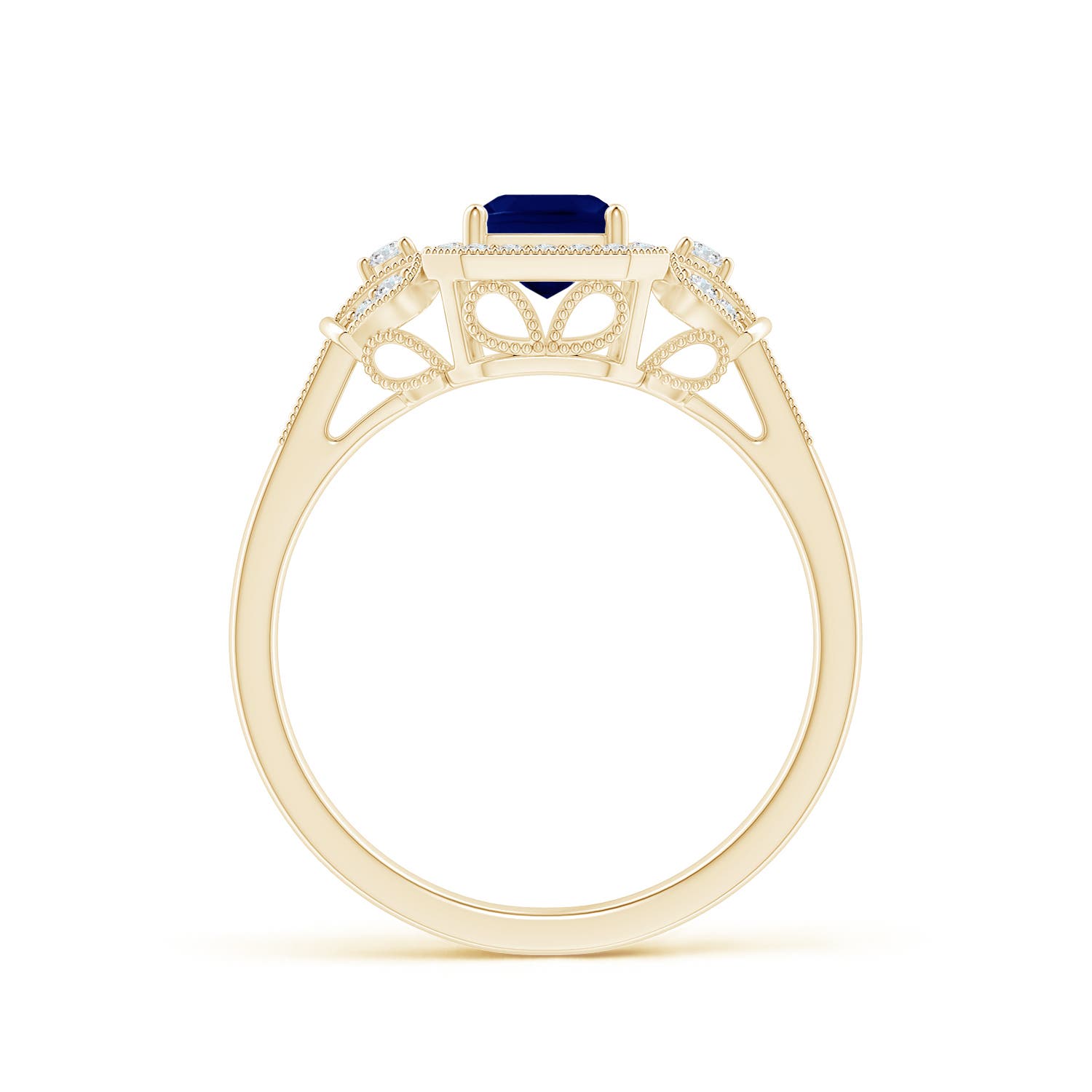 AA - Blue Sapphire / 1.31 CT / 14 KT Yellow Gold