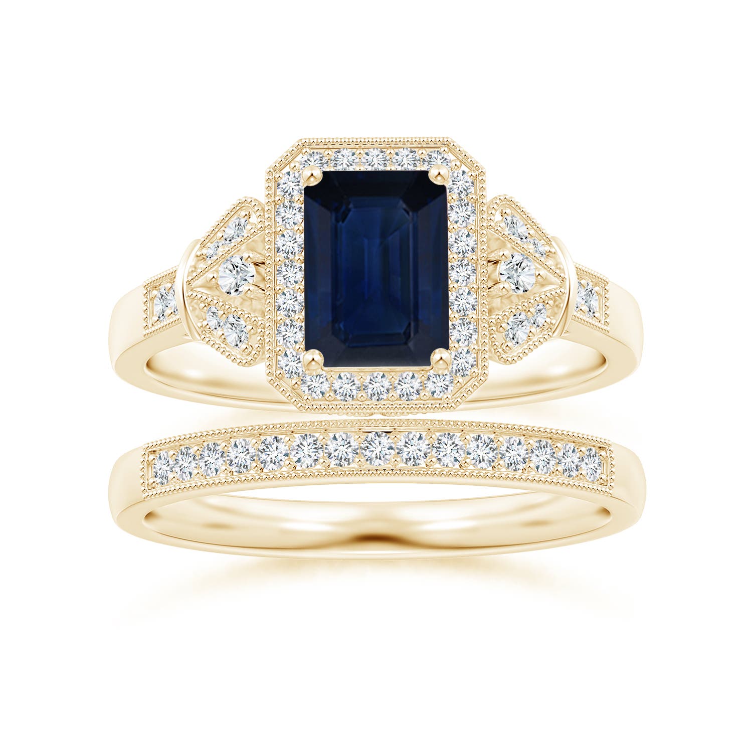 AA - Blue Sapphire / 1.31 CT / 14 KT Yellow Gold