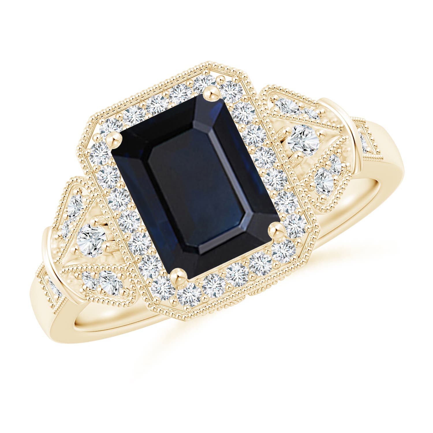 A - Blue Sapphire / 1.98 CT / 14 KT Yellow Gold