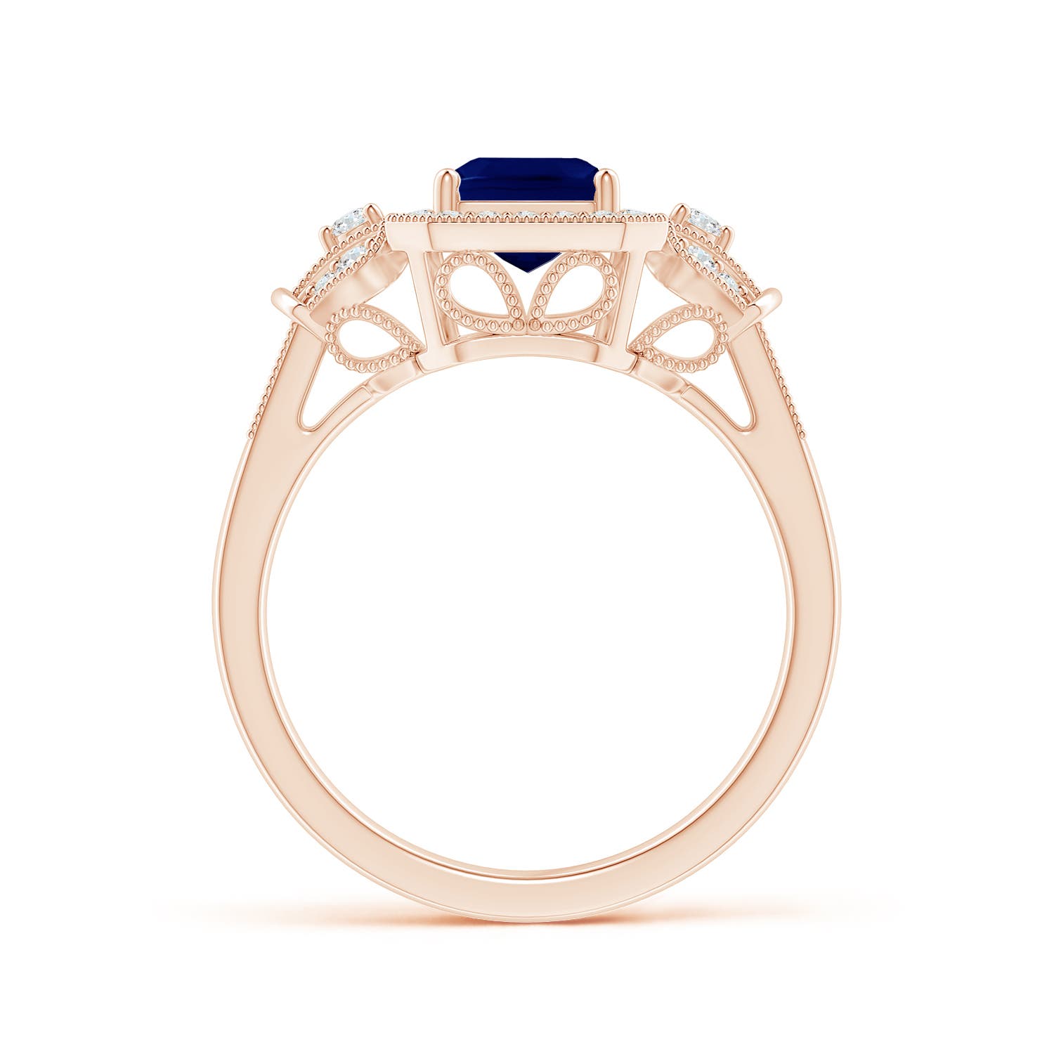 AA - Blue Sapphire / 1.98 CT / 14 KT Rose Gold