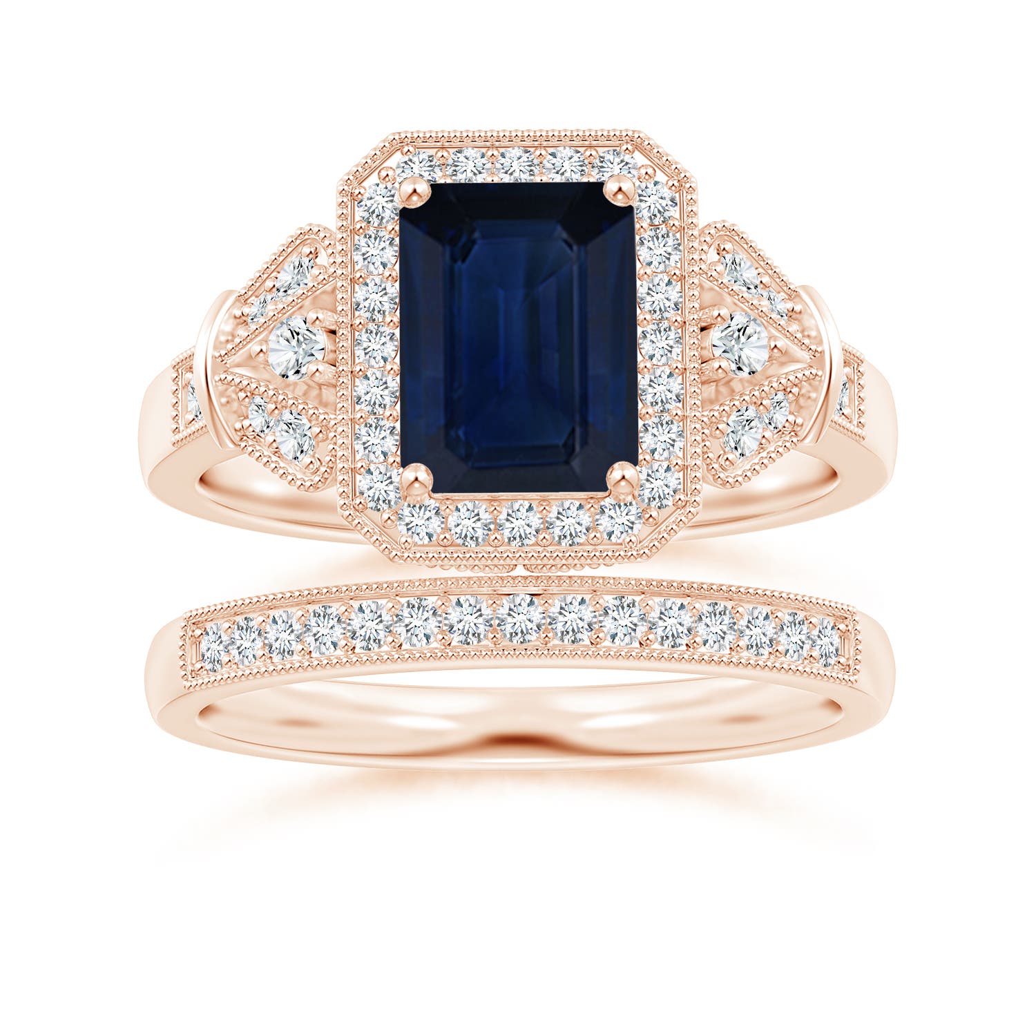 AA - Blue Sapphire / 1.98 CT / 14 KT Rose Gold