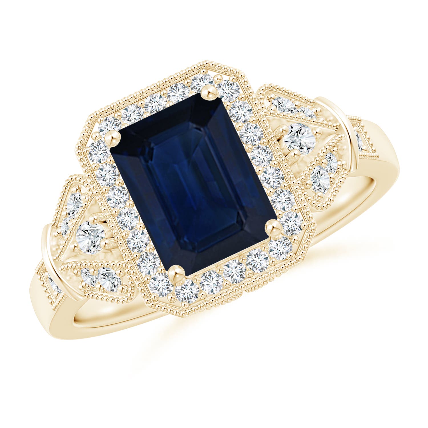 AA - Blue Sapphire / 1.98 CT / 14 KT Yellow Gold