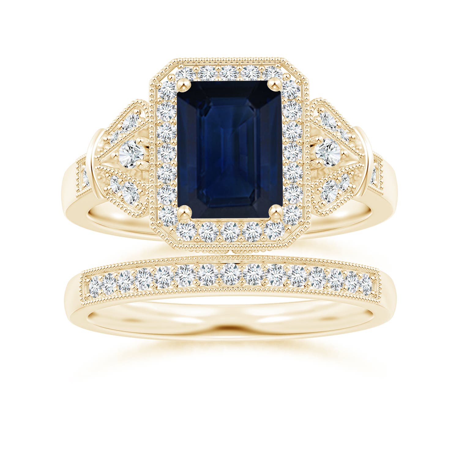 AA - Blue Sapphire / 1.98 CT / 14 KT Yellow Gold