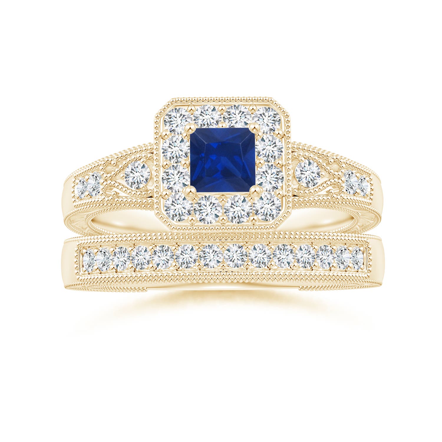 AAA - Blue Sapphire / 0.64 CT / 14 KT Yellow Gold