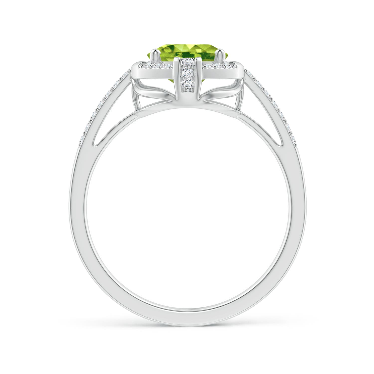 AAA - Peridot / 2.05 CT / 14 KT White Gold