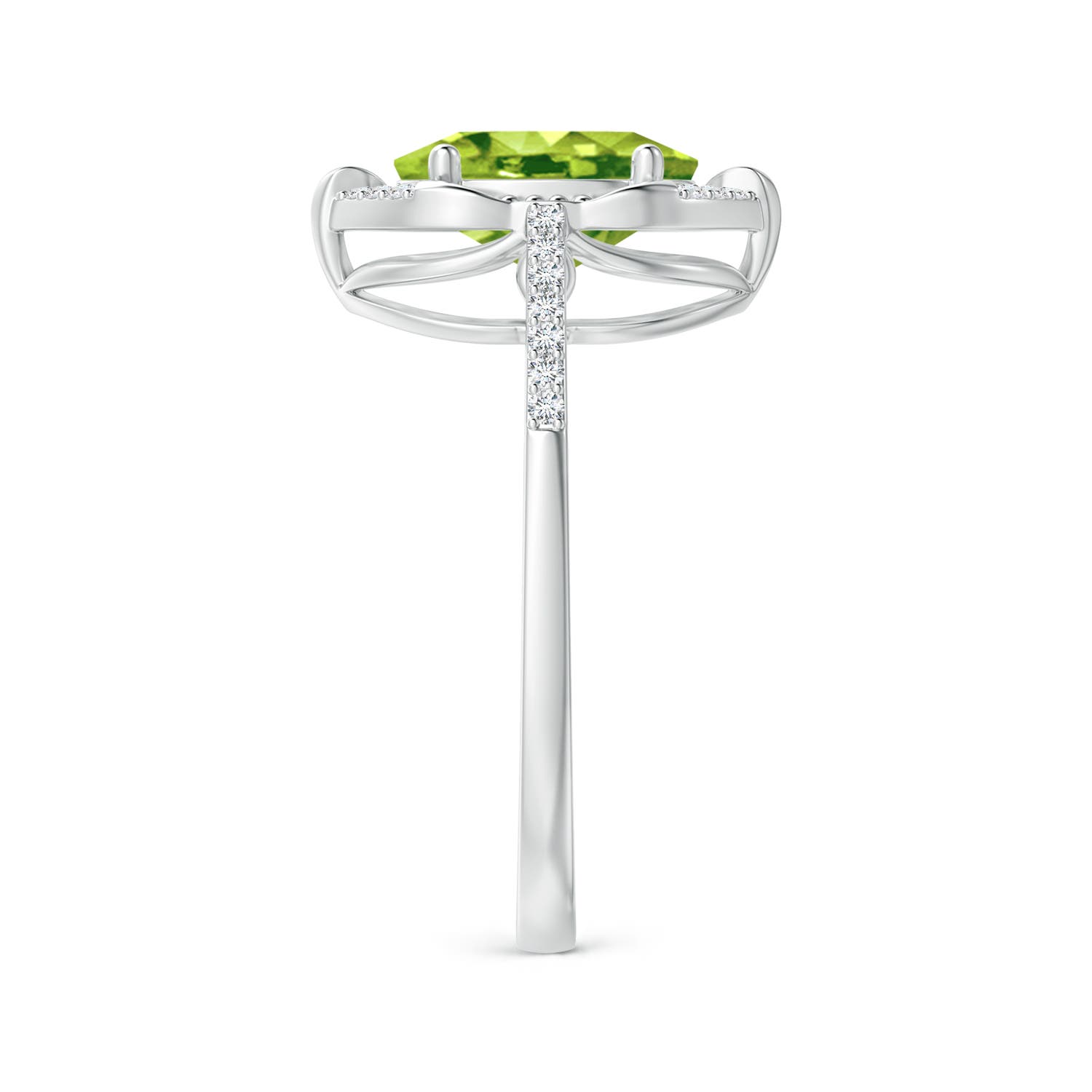 AAA - Peridot / 2.05 CT / 14 KT White Gold