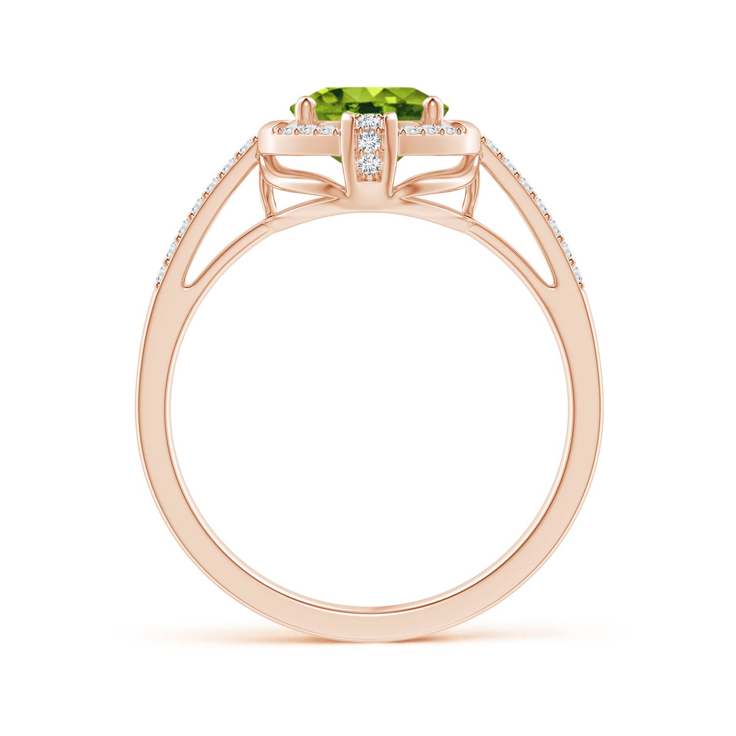 AAAA - Peridot / 2.05 CT / 14 KT Rose Gold