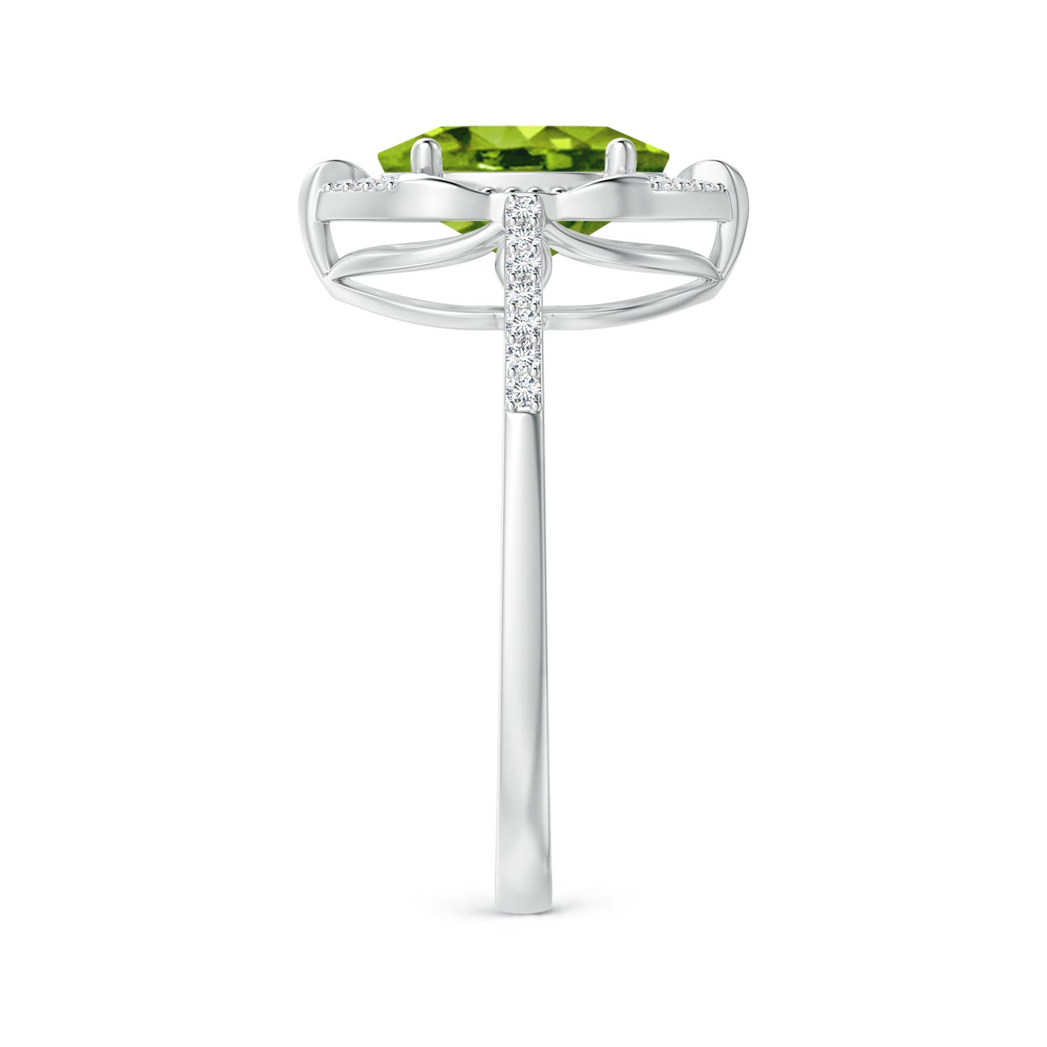 AAAA - Peridot / 2.05 CT / 14 KT White Gold