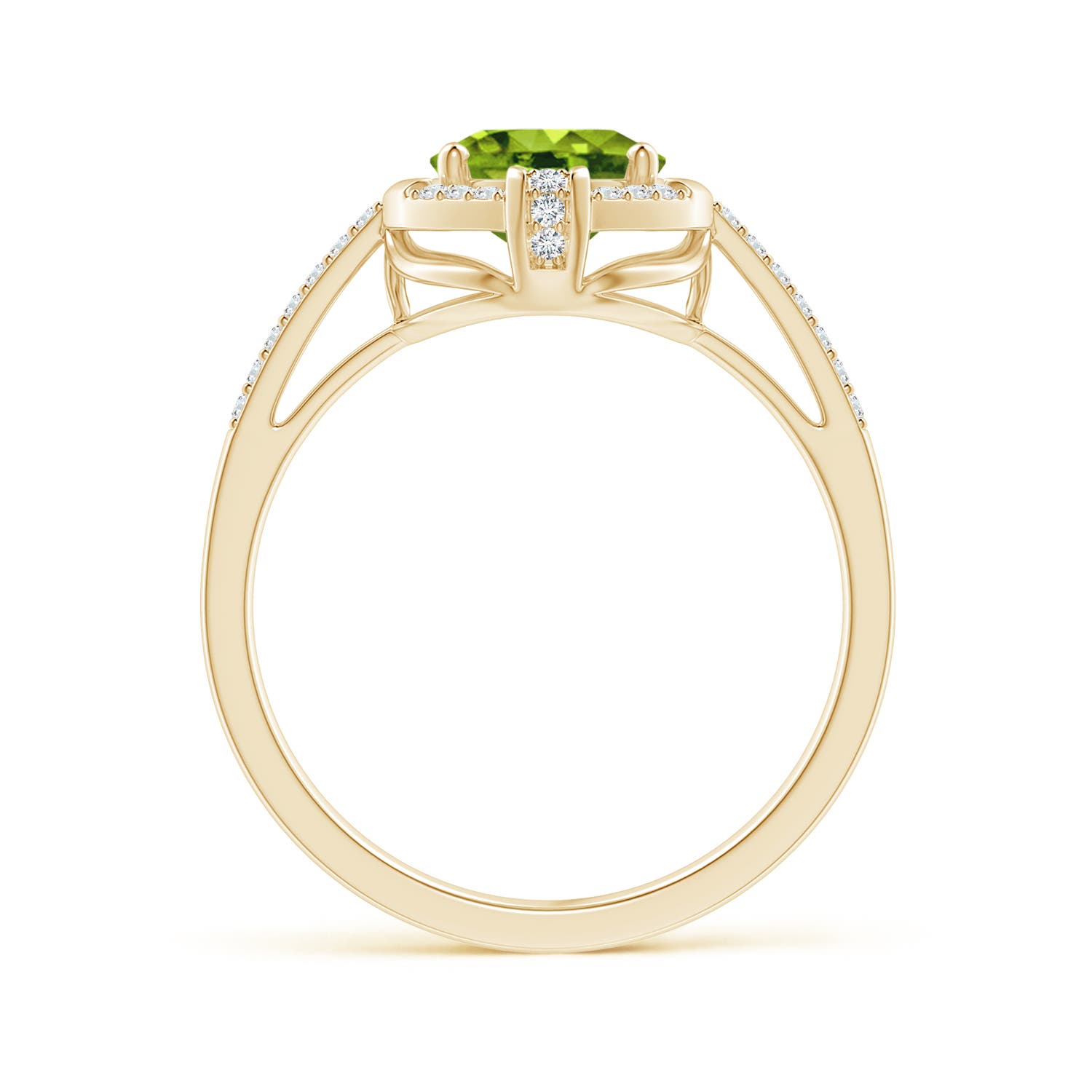 AAAA - Peridot / 2.05 CT / 14 KT Yellow Gold