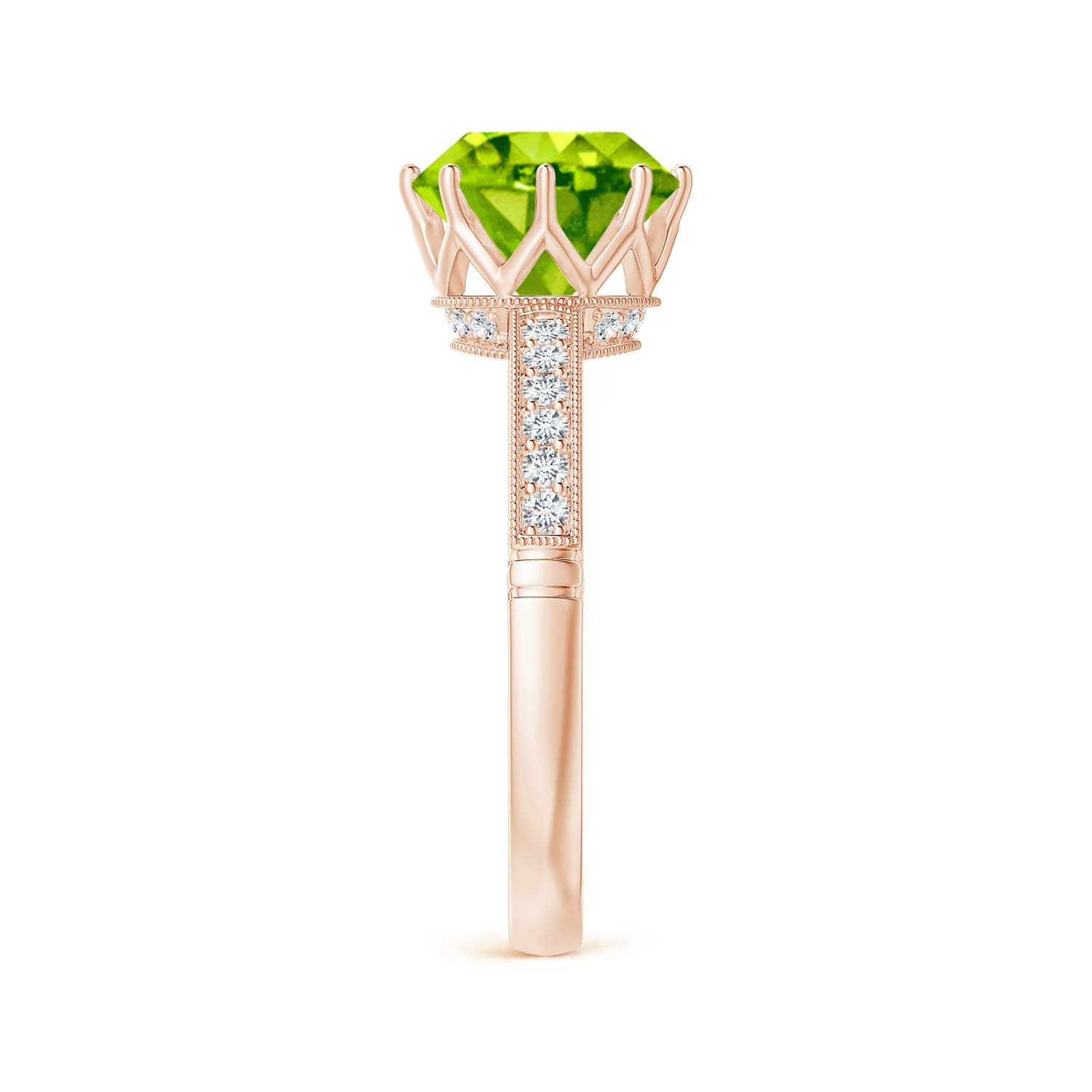 AAA - Peridot / 2.19 CT / 14 KT Rose Gold