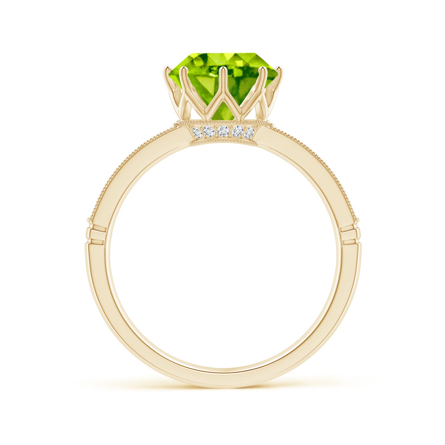 AAA - Peridot / 2.19 CT / 14 KT Yellow Gold