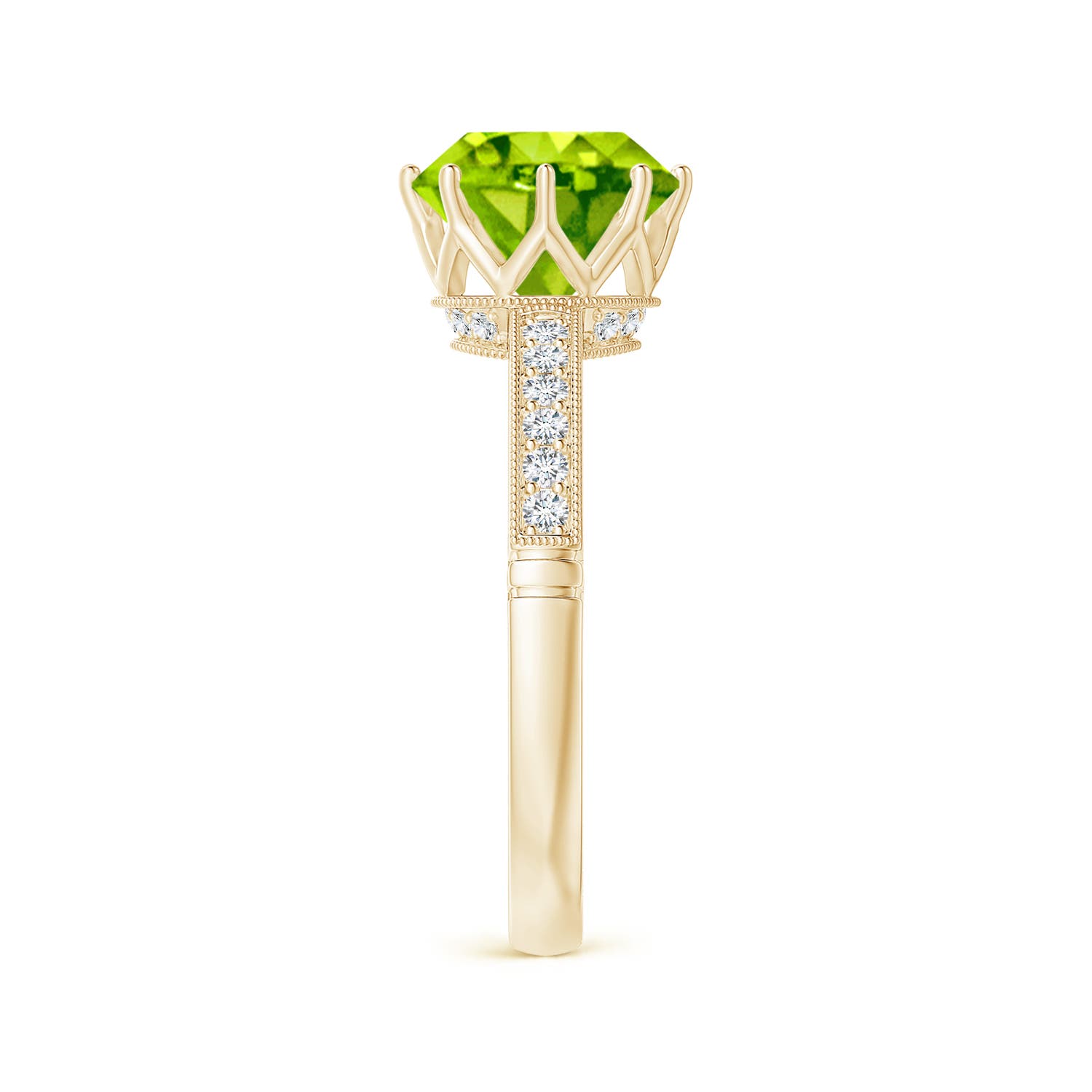 AAA - Peridot / 2.19 CT / 14 KT Yellow Gold