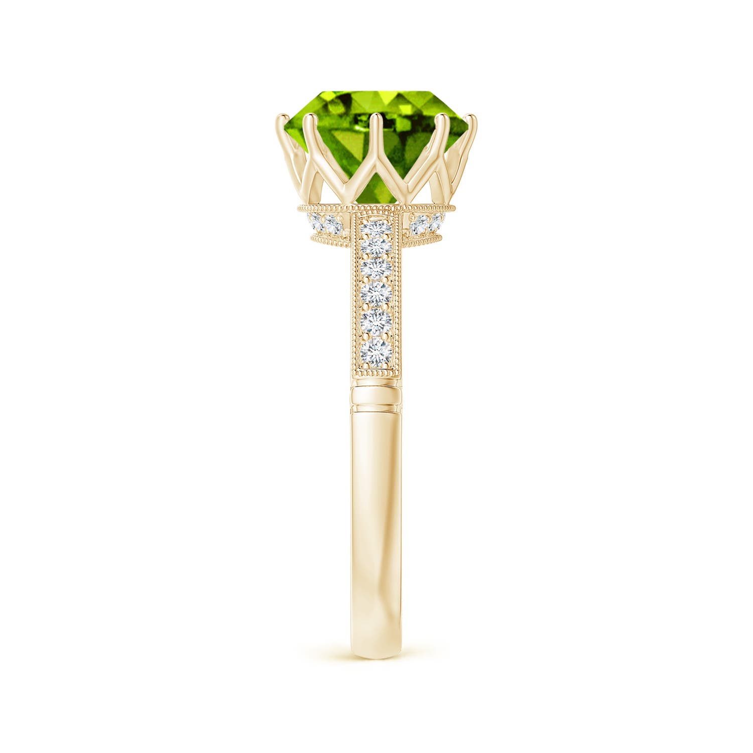 AAAA - Peridot / 2.19 CT / 14 KT Yellow Gold