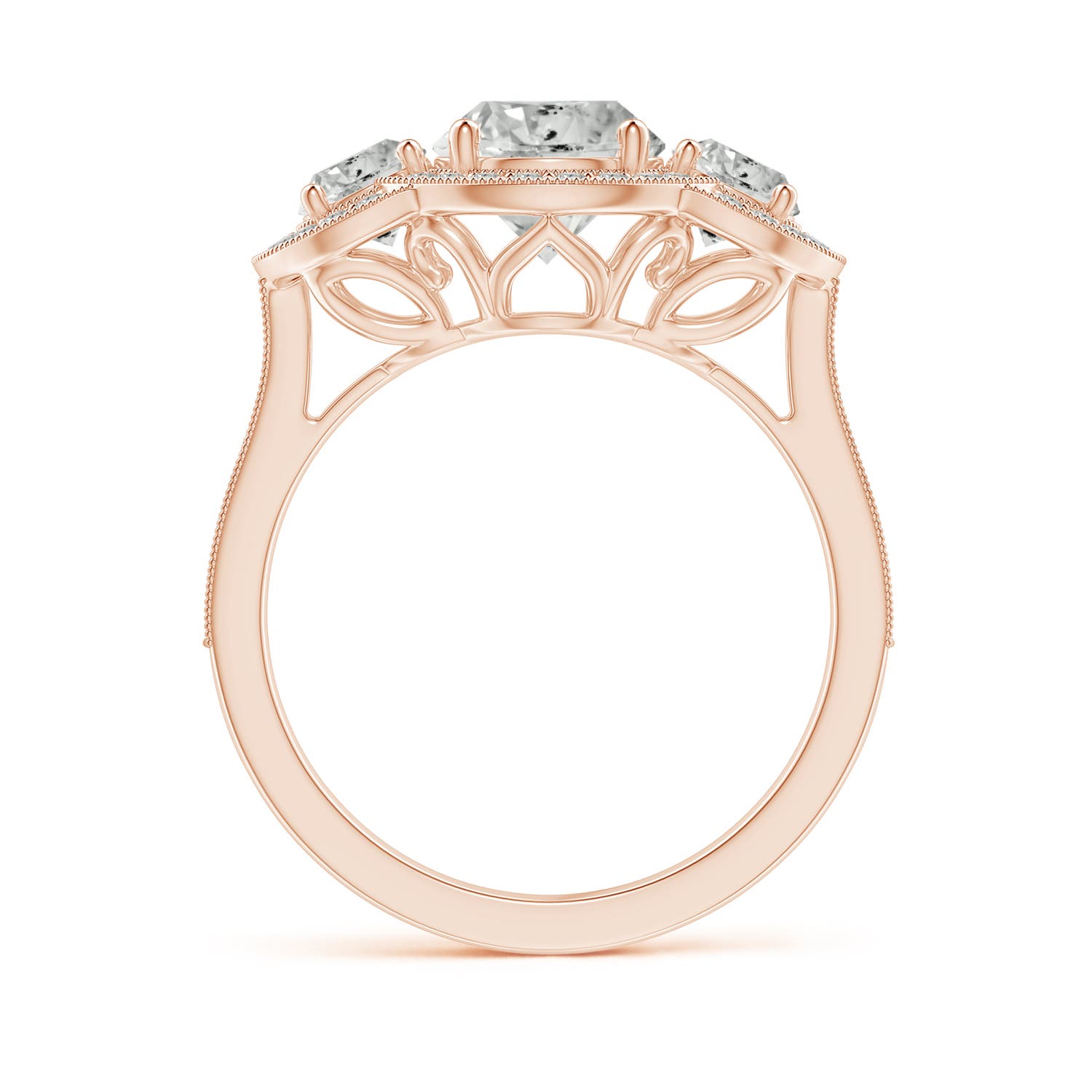 K, I3 / 2.06 CT / 14 KT Rose Gold