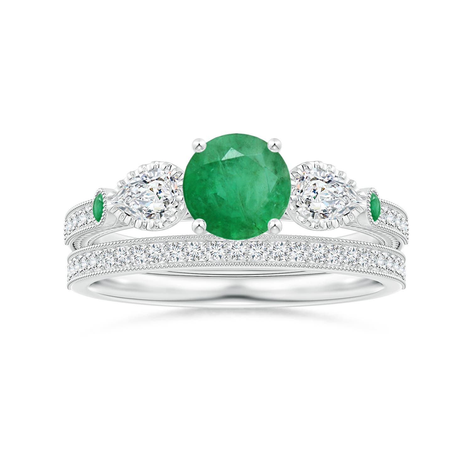 A - Emerald / 1.26 CT / 14 KT White Gold