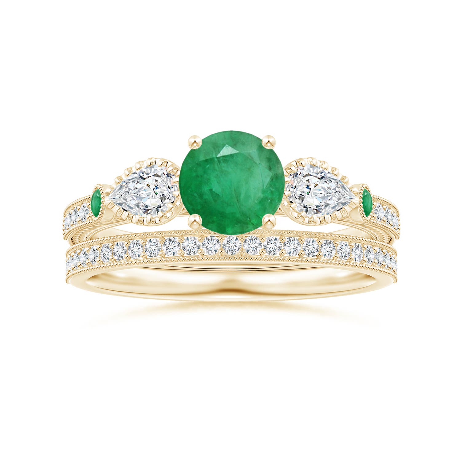 A - Emerald / 1.26 CT / 14 KT Yellow Gold