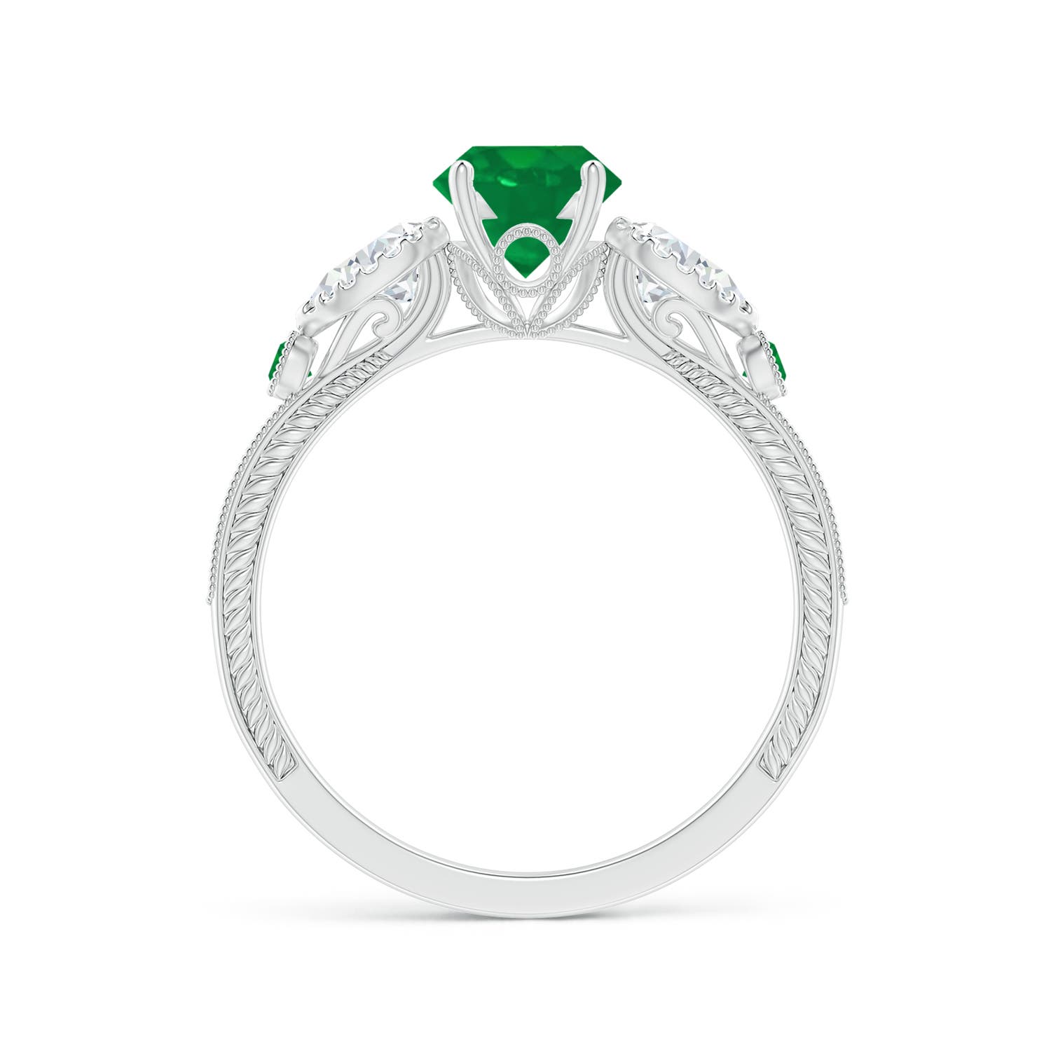 AA - Emerald / 1.26 CT / 14 KT White Gold