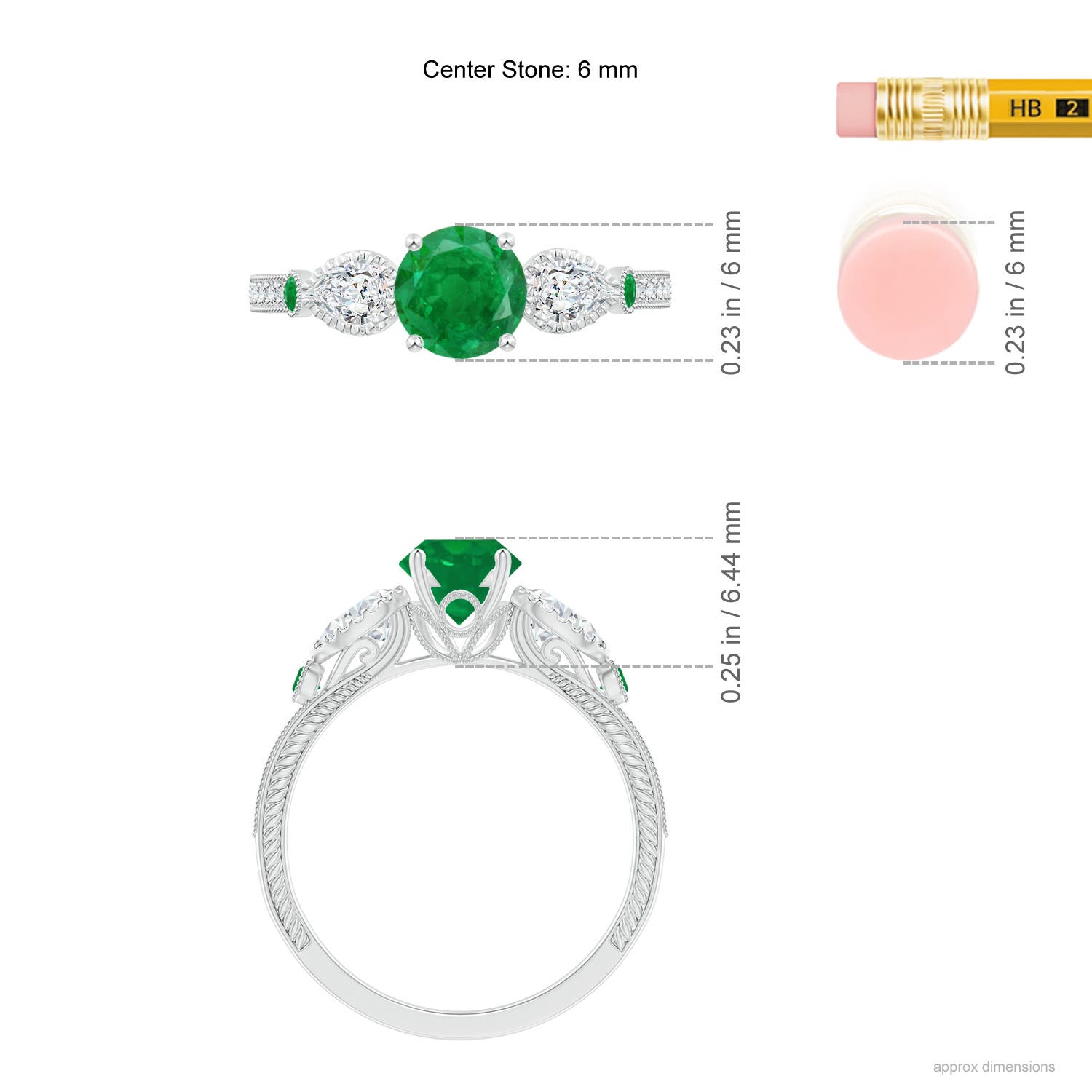 AA - Emerald / 1.26 CT / 14 KT White Gold