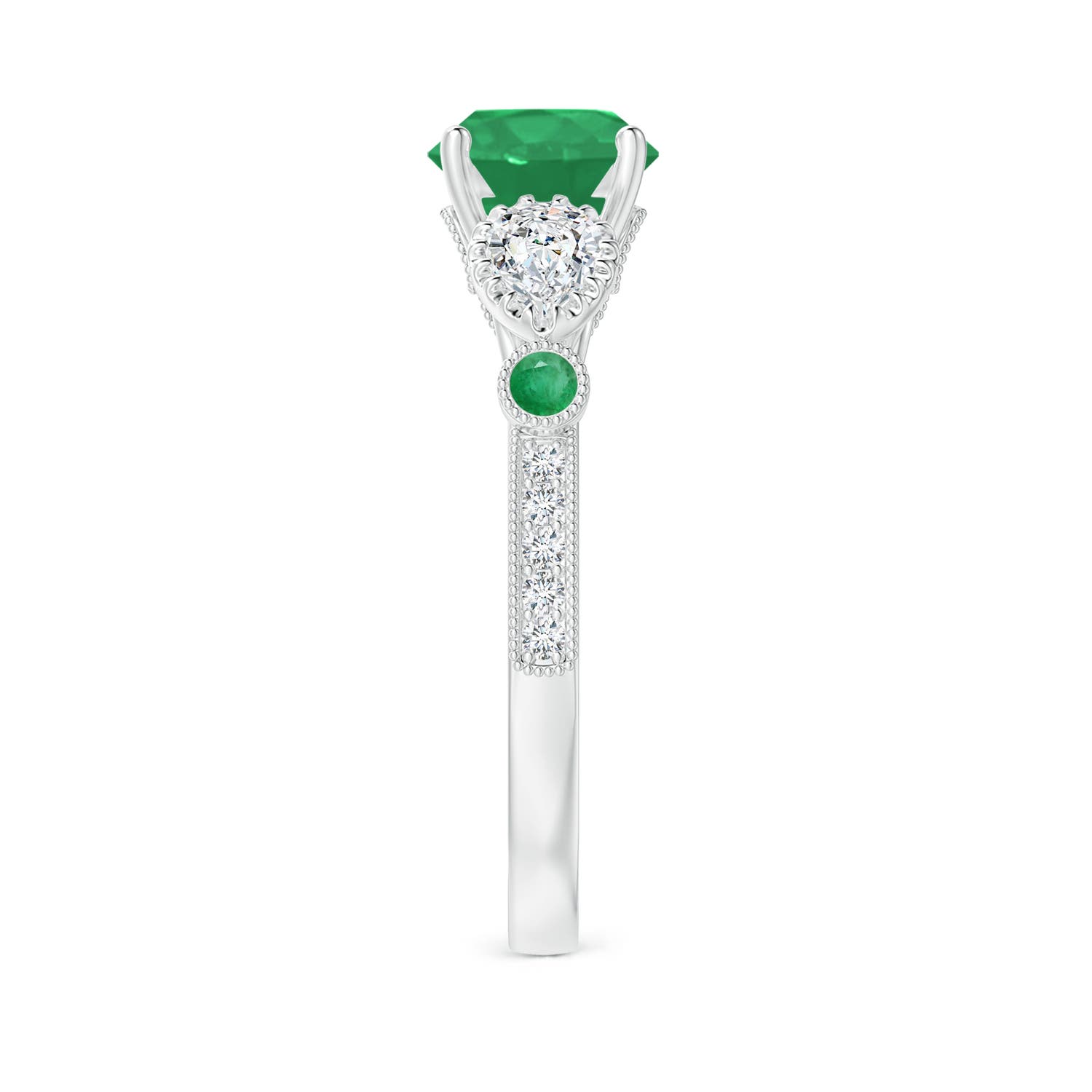 A - Emerald / 1.99 CT / 14 KT White Gold