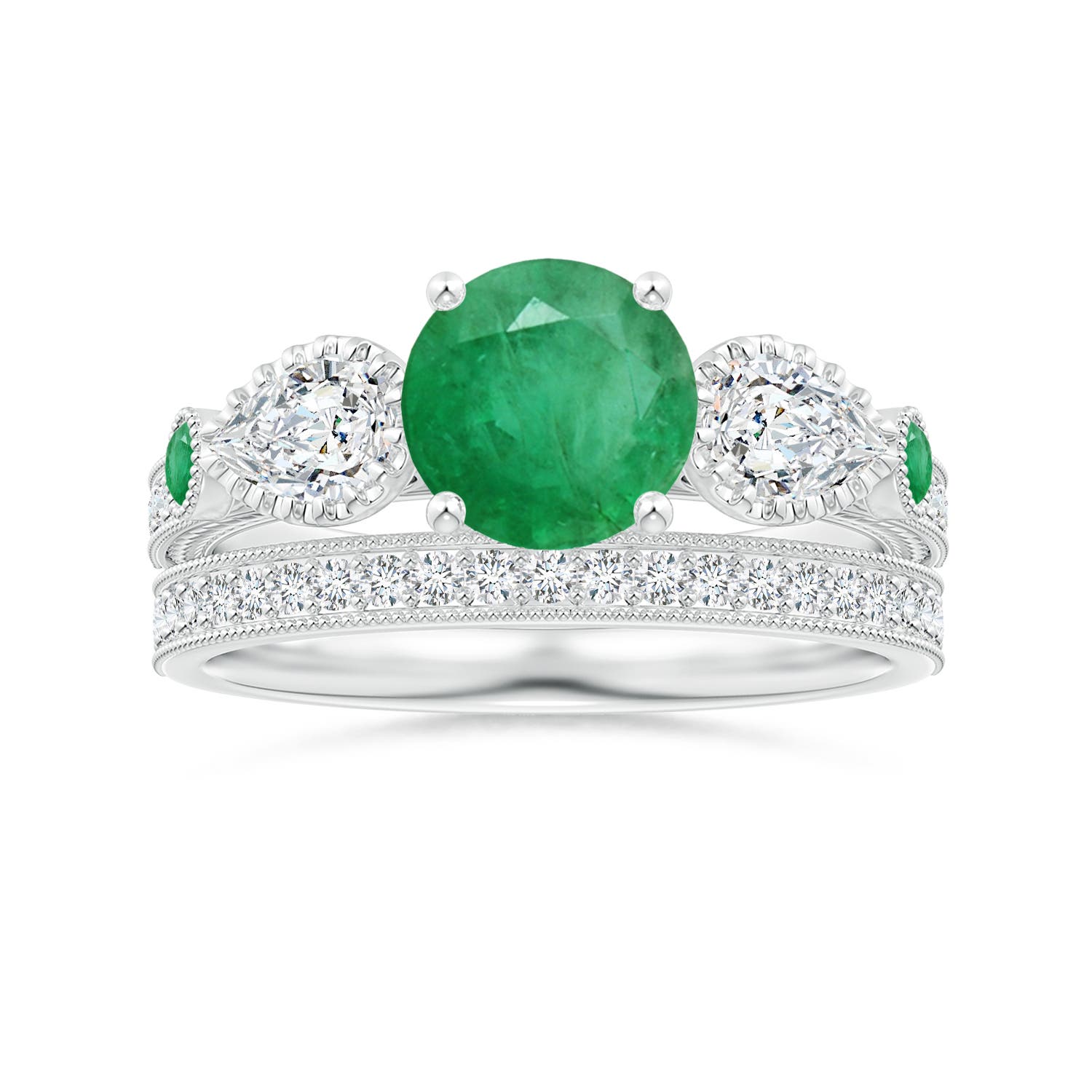 A - Emerald / 1.99 CT / 14 KT White Gold