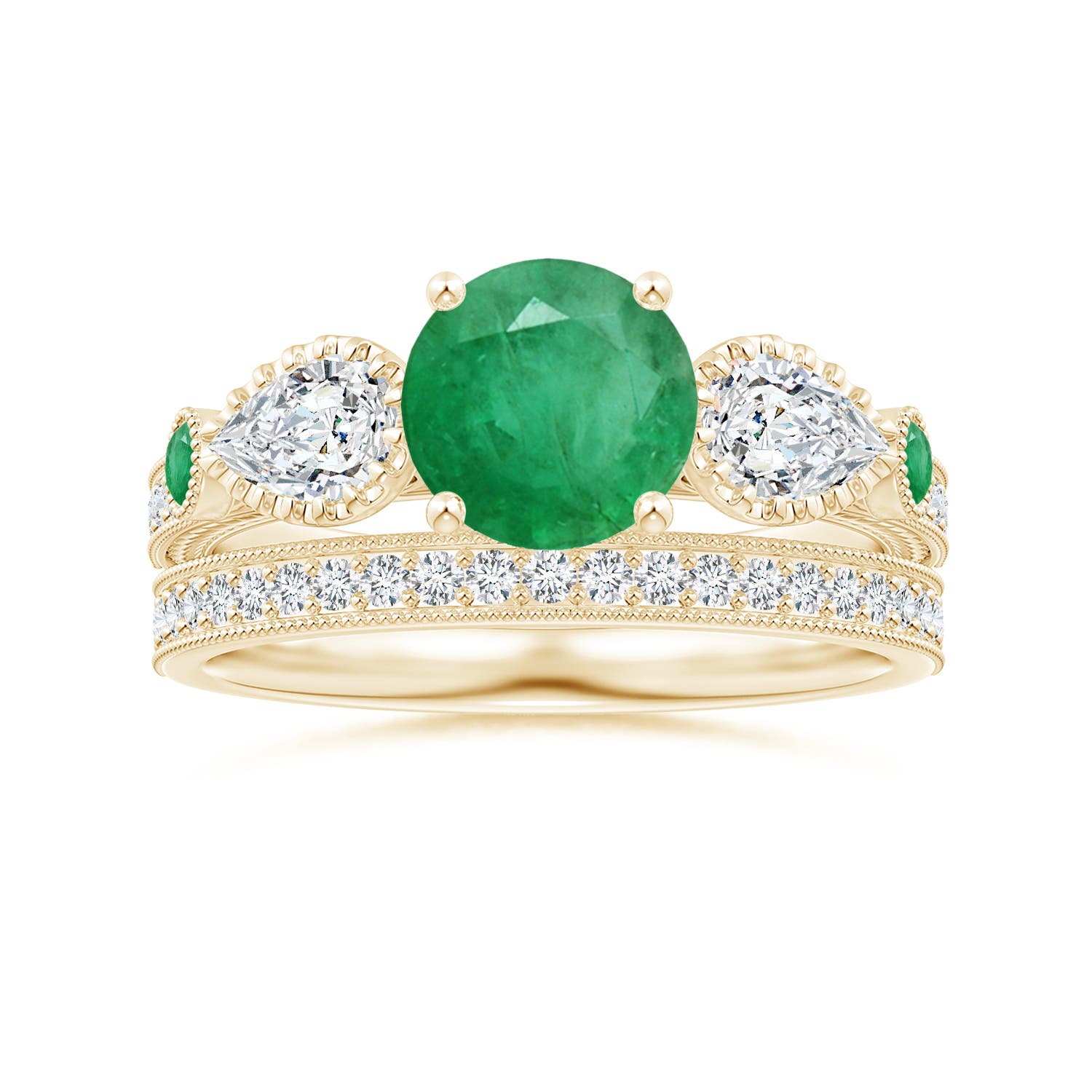 A - Emerald / 1.99 CT / 14 KT Yellow Gold