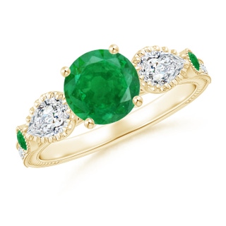 Round AA Emerald