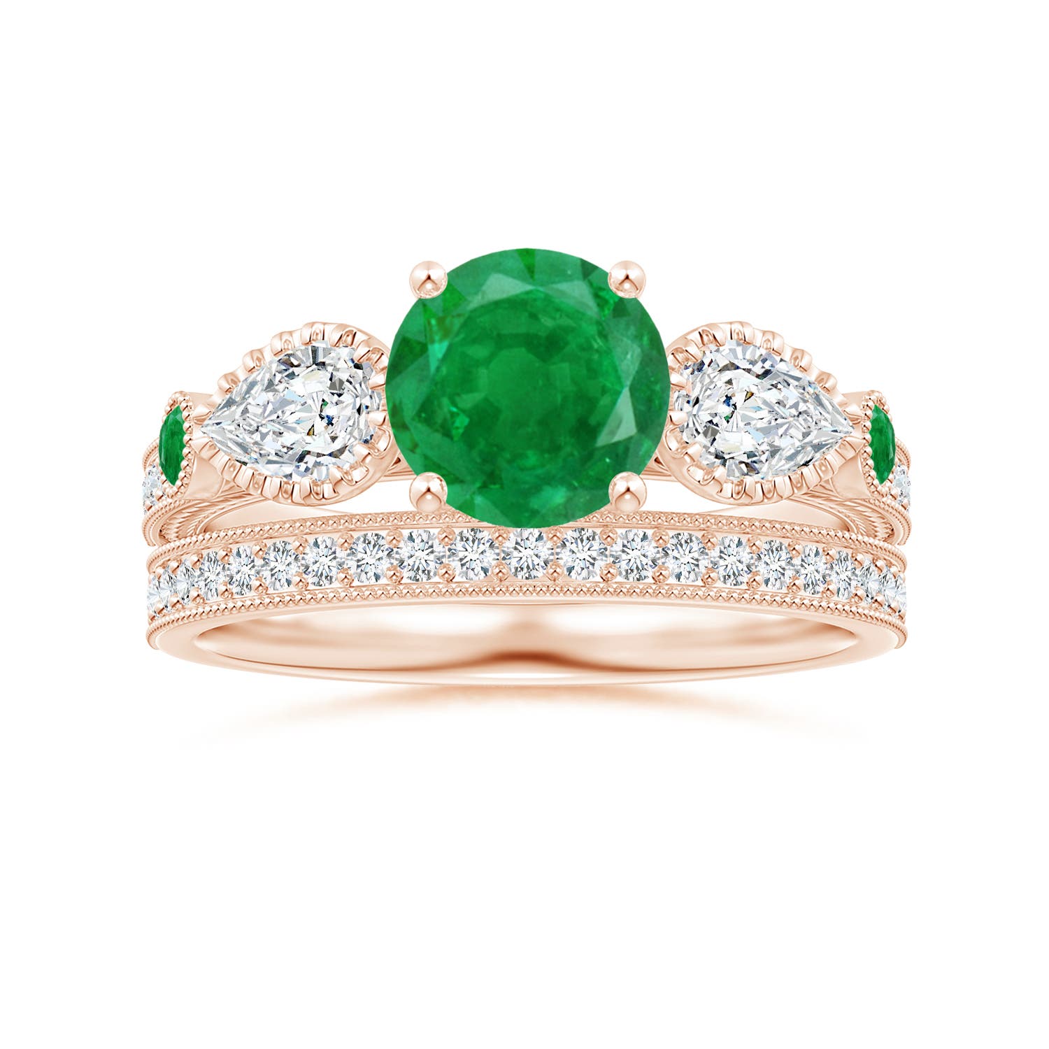 AA - Emerald / 1.99 CT / 14 KT Rose Gold