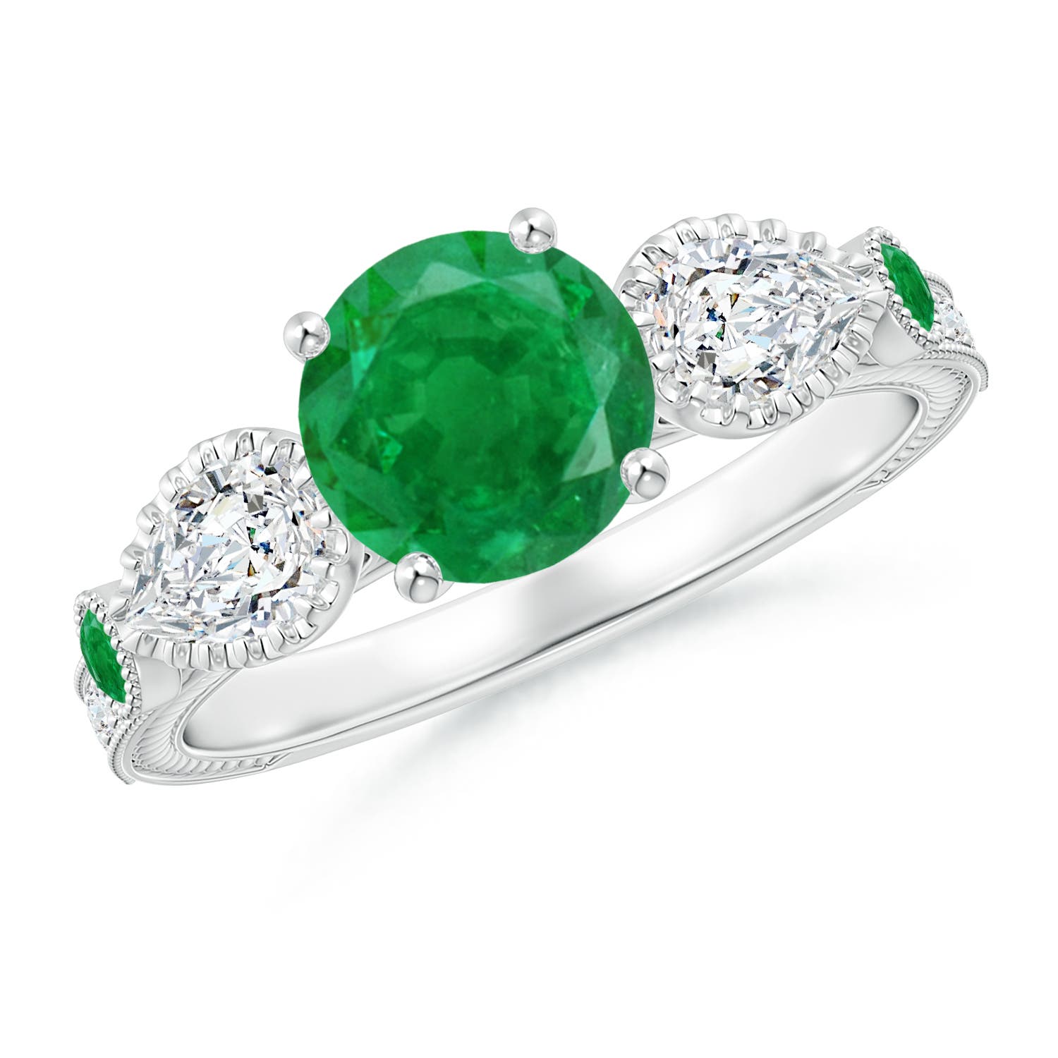 AA - Emerald / 1.99 CT / 14 KT White Gold