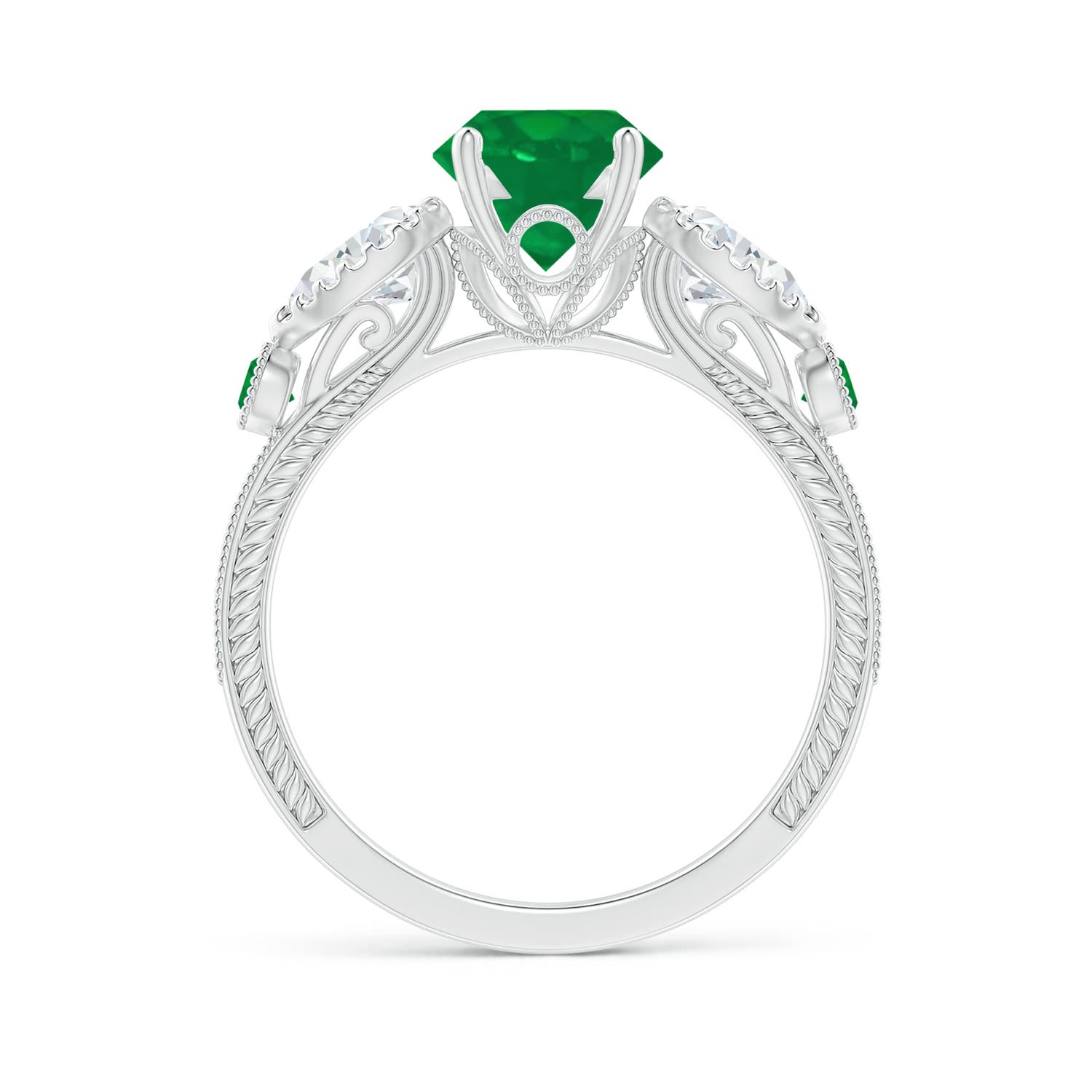 AA - Emerald / 1.99 CT / 14 KT White Gold