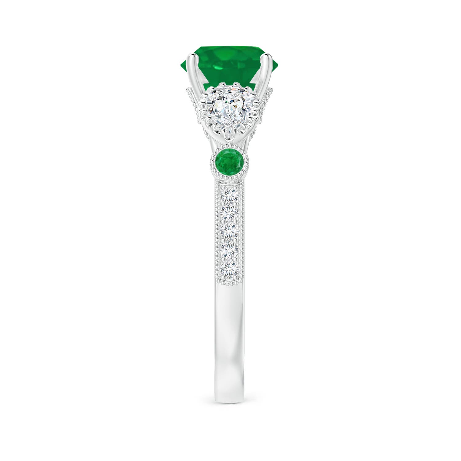 AA - Emerald / 1.99 CT / 14 KT White Gold