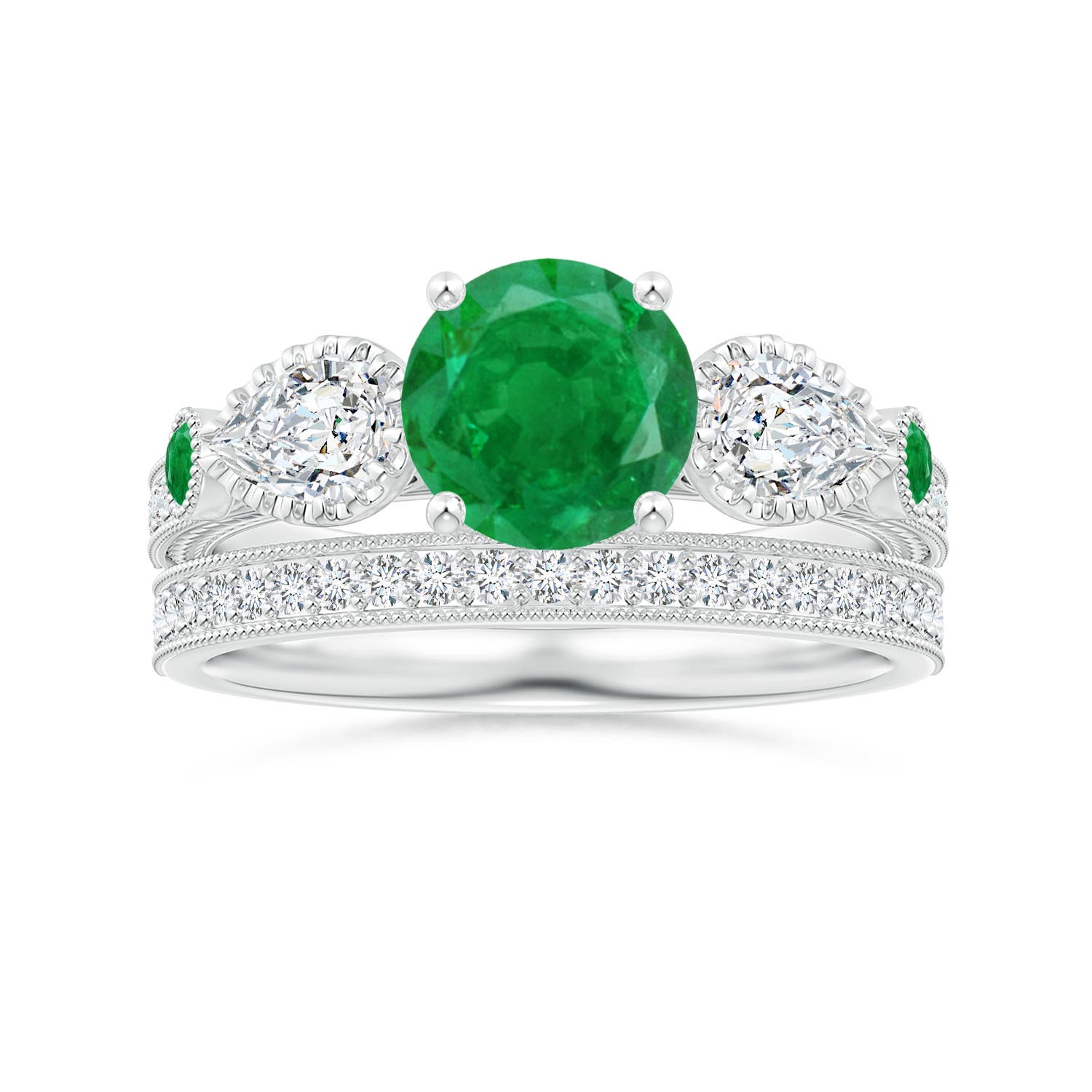 AA - Emerald / 1.99 CT / 14 KT White Gold