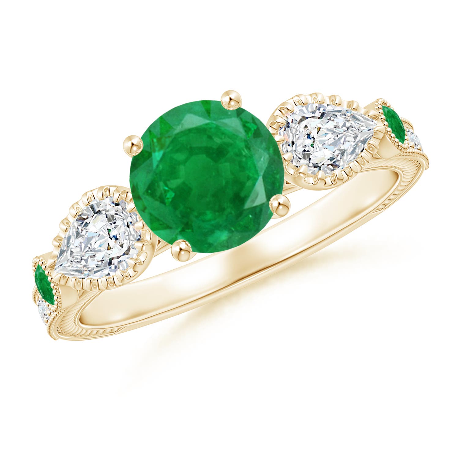 AA - Emerald / 1.99 CT / 14 KT Yellow Gold