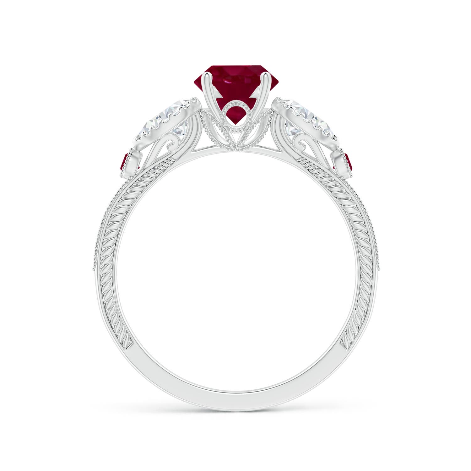 A - Ruby / 1.54 CT / 14 KT White Gold