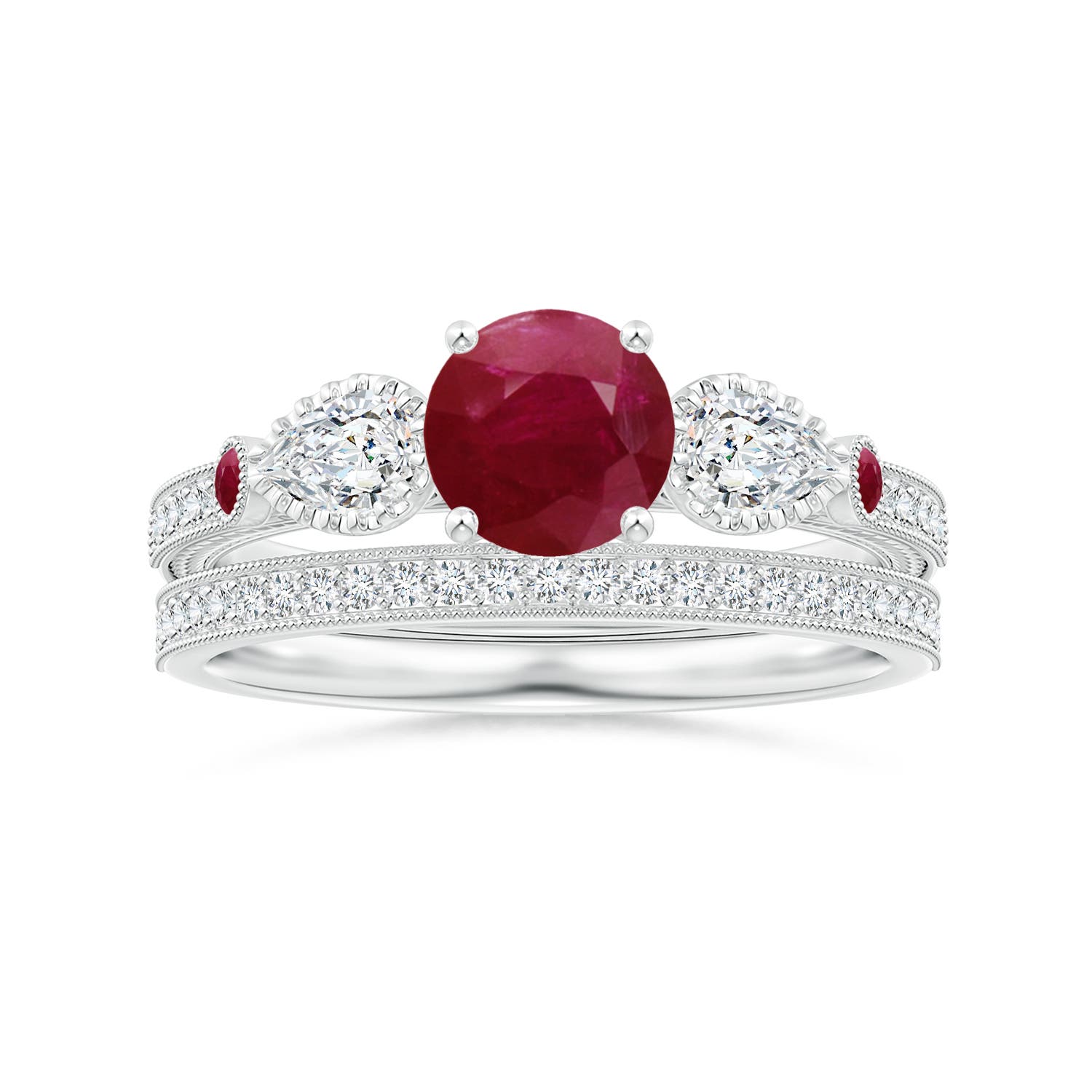 A - Ruby / 1.54 CT / 14 KT White Gold