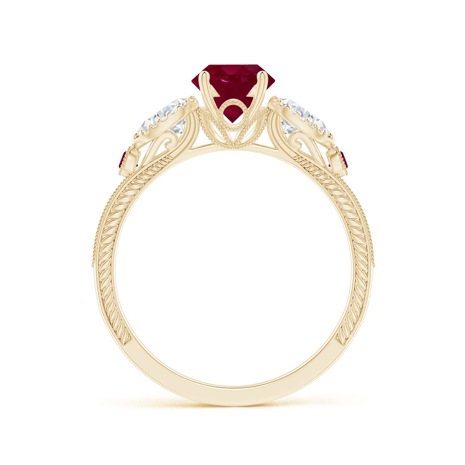 A - Ruby / 1.54 CT / 14 KT Yellow Gold