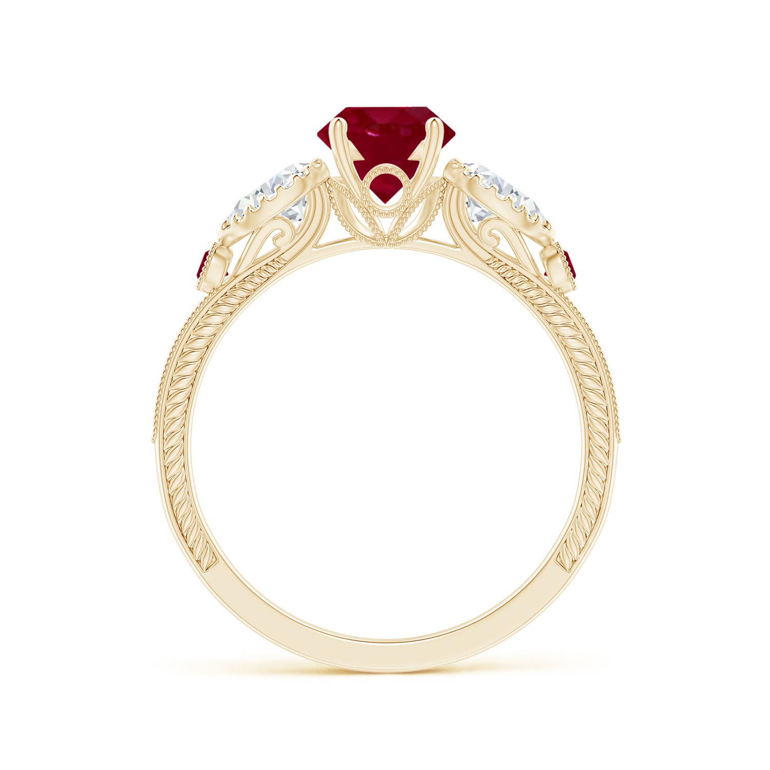 AA - Ruby / 1.54 CT / 14 KT Yellow Gold