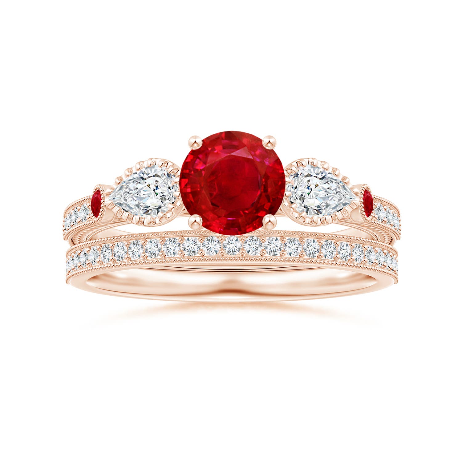 AAA - Ruby / 1.54 CT / 14 KT Rose Gold