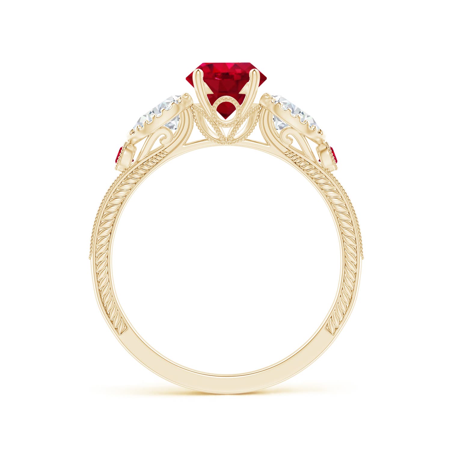 AAA - Ruby / 1.54 CT / 14 KT Yellow Gold