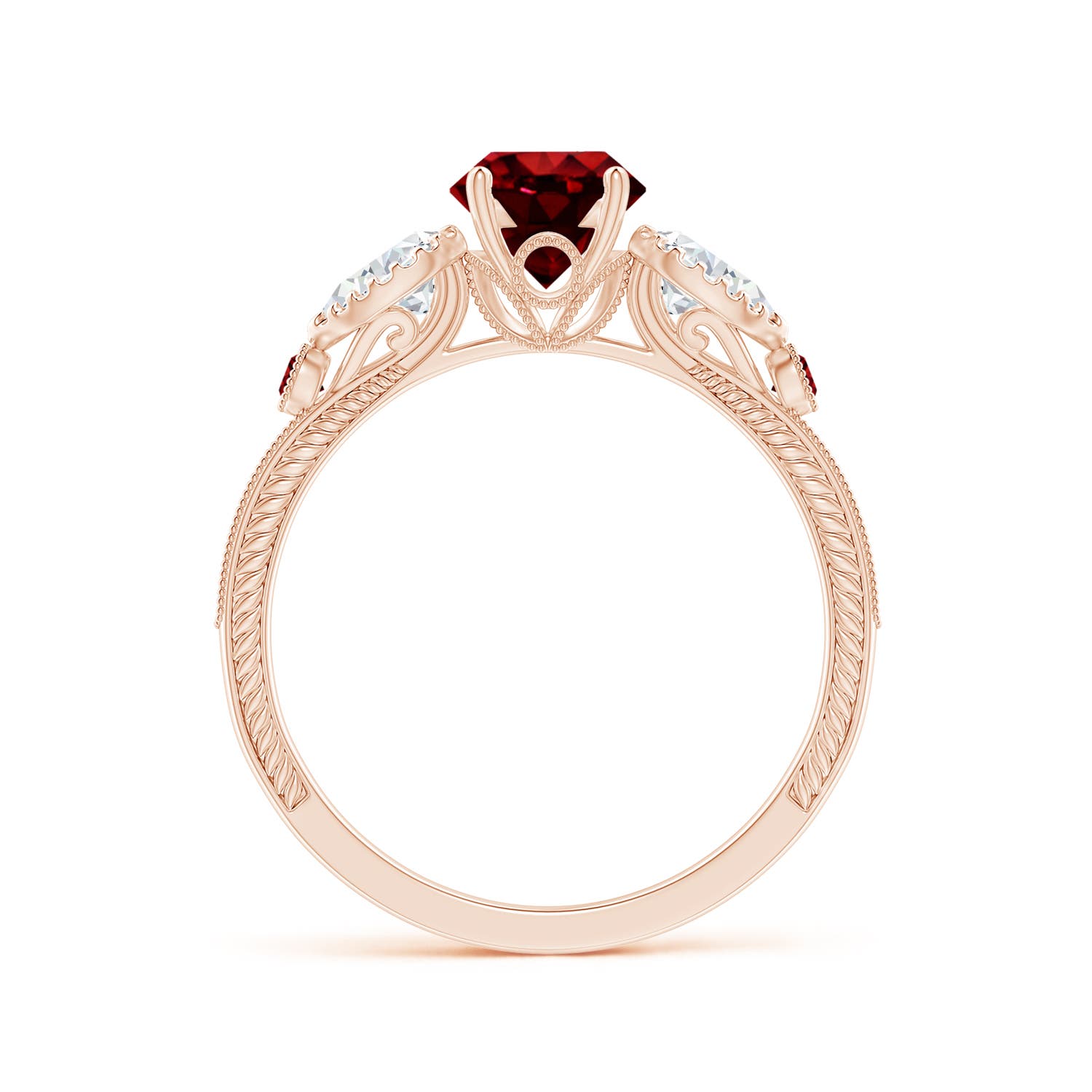 AAAA - Ruby / 1.54 CT / 14 KT Rose Gold