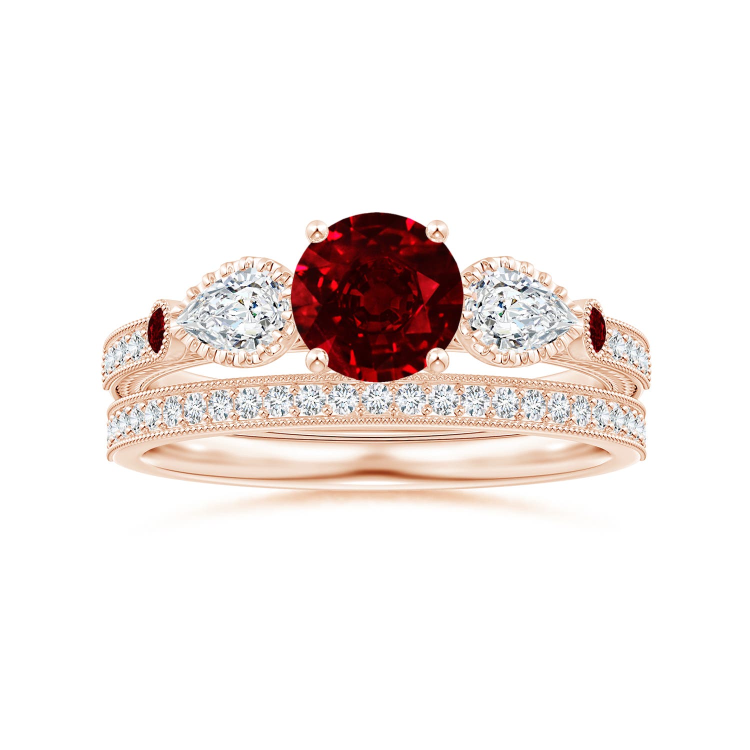 AAAA - Ruby / 1.54 CT / 14 KT Rose Gold