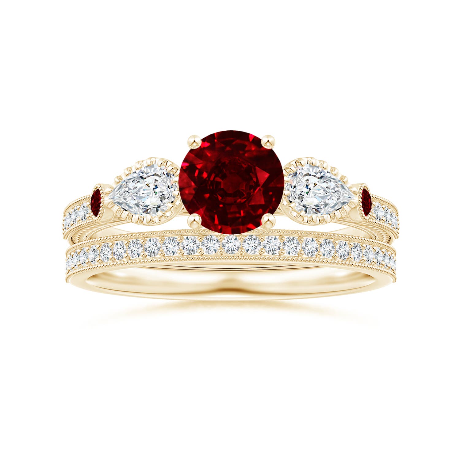 AAAA - Ruby / 1.54 CT / 14 KT Yellow Gold