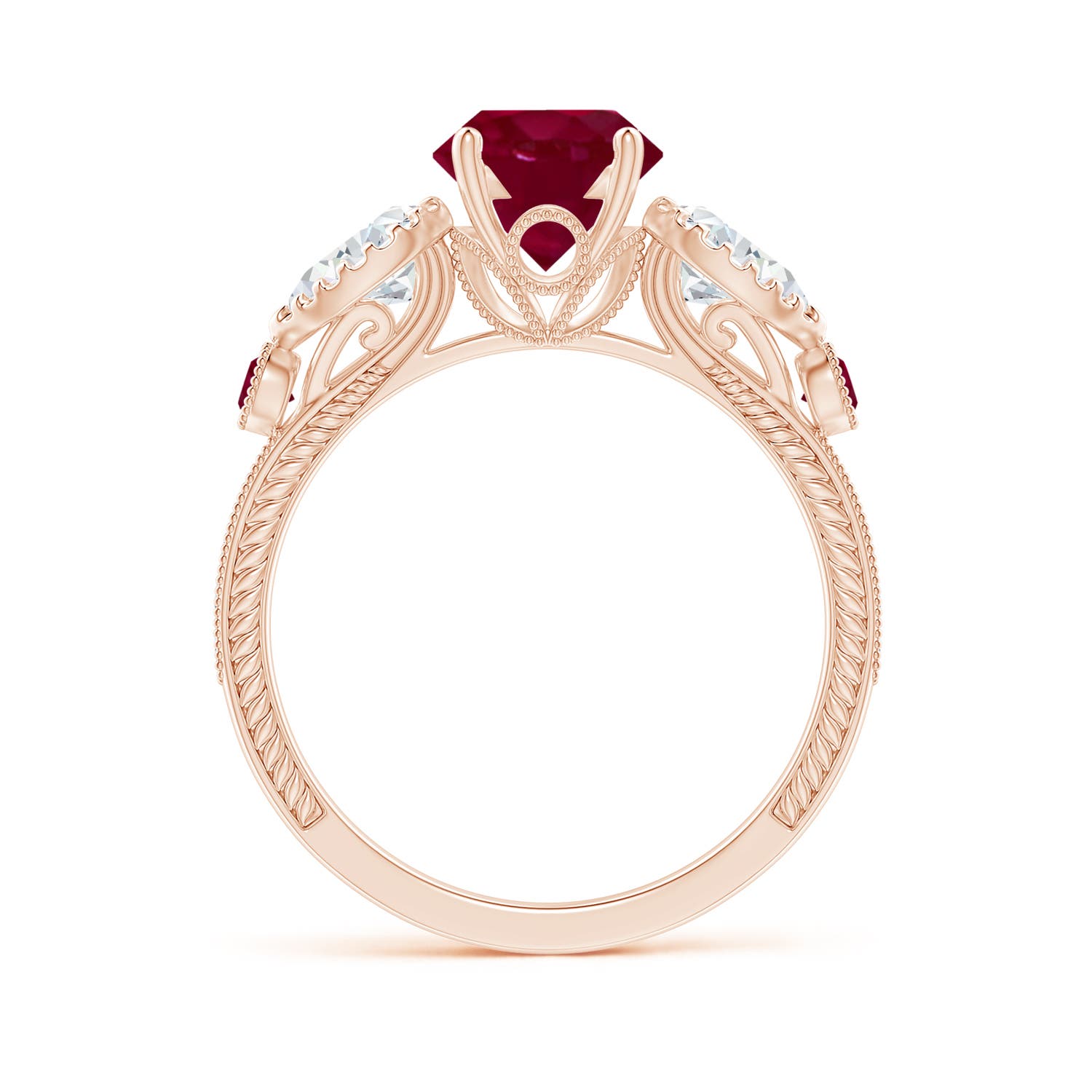 A - Ruby / 2.21 CT / 14 KT Rose Gold